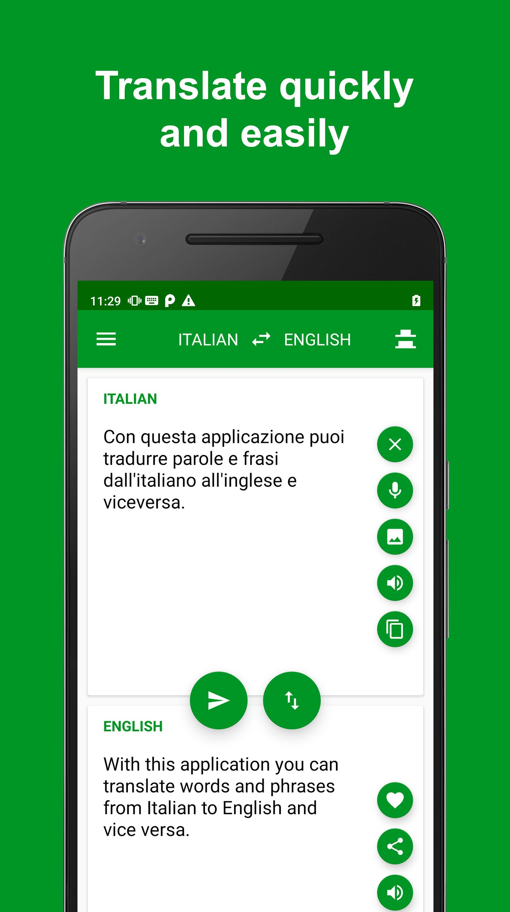 اسکرین شات برنامه Italian - English Translator 4