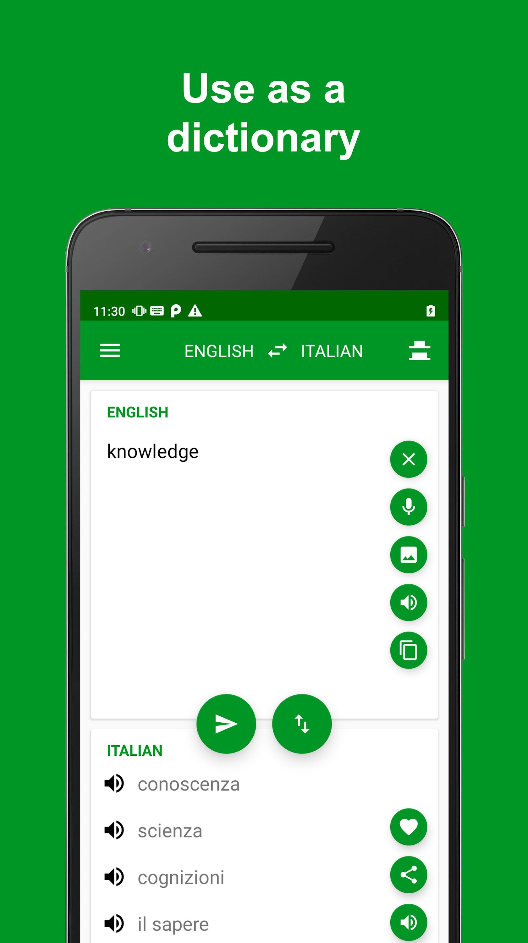 اسکرین شات برنامه Italian - English Translator 5