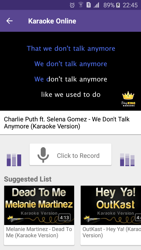 اسکرین شات برنامه Karaoke Online : Sing & Record 4