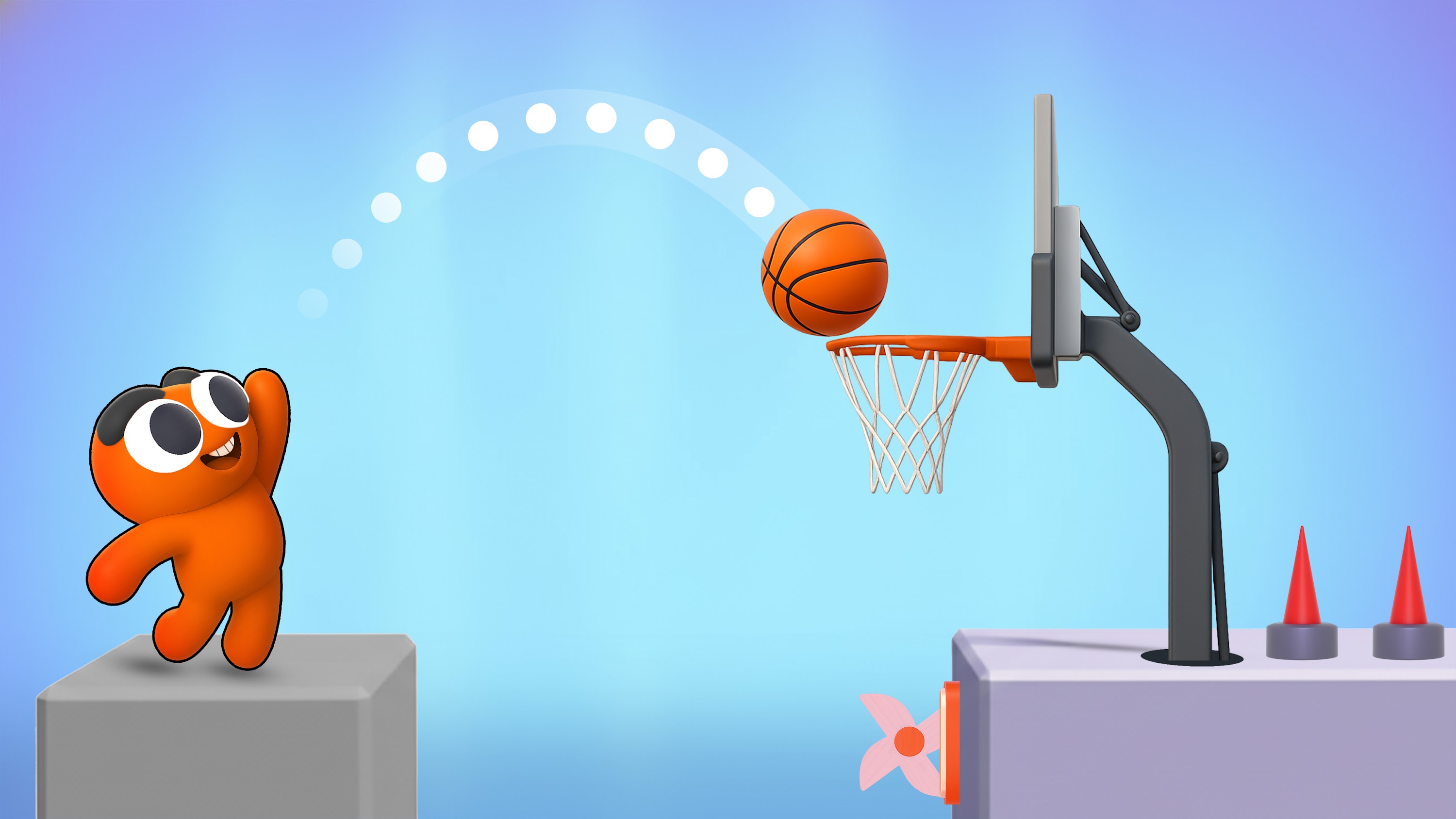 اسکرین شات 1 بازی Dunk Dude: Basketball Games