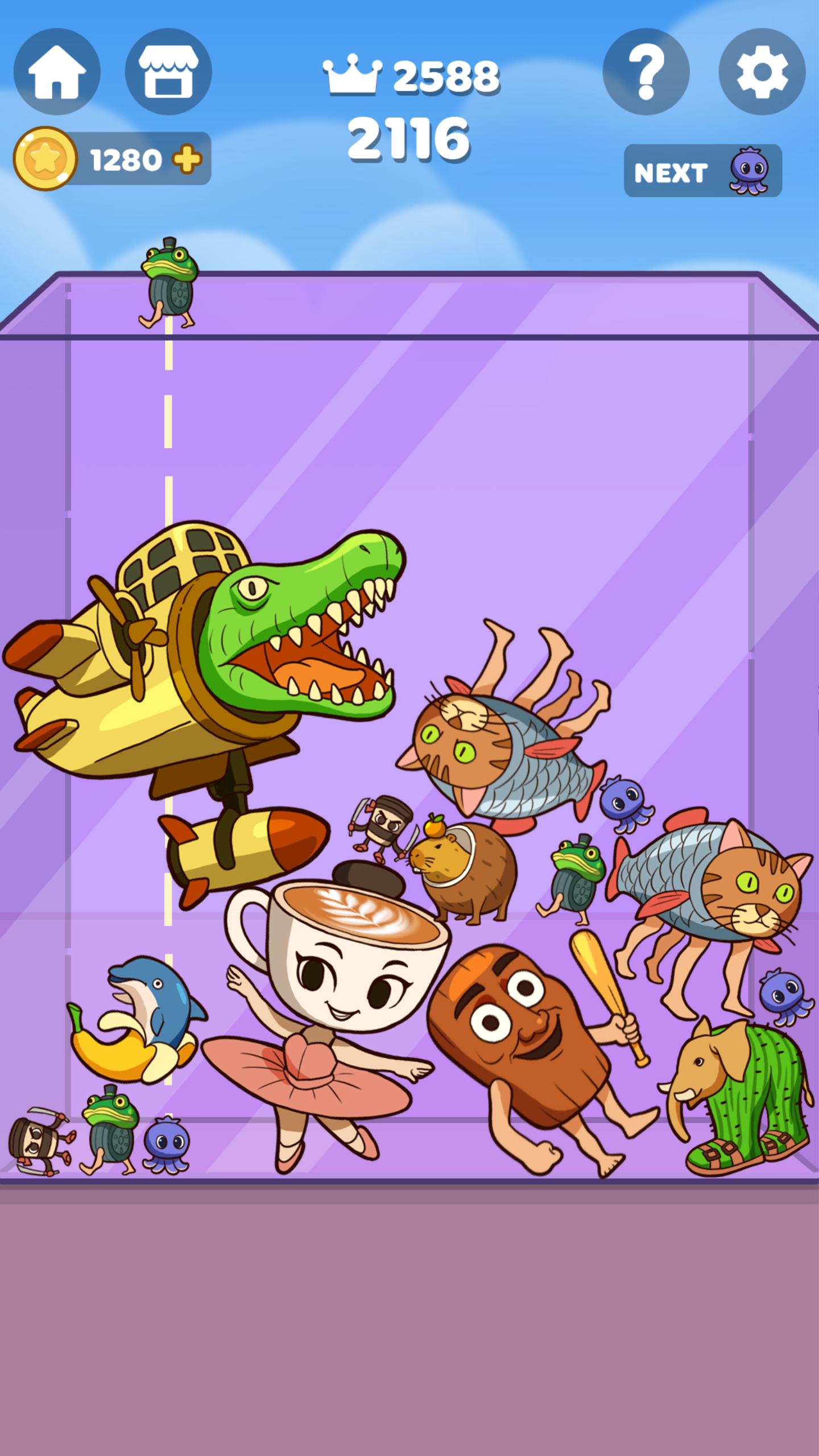 اسکرین شات 2 بازی Brainrot Merge - Drop Puzzle