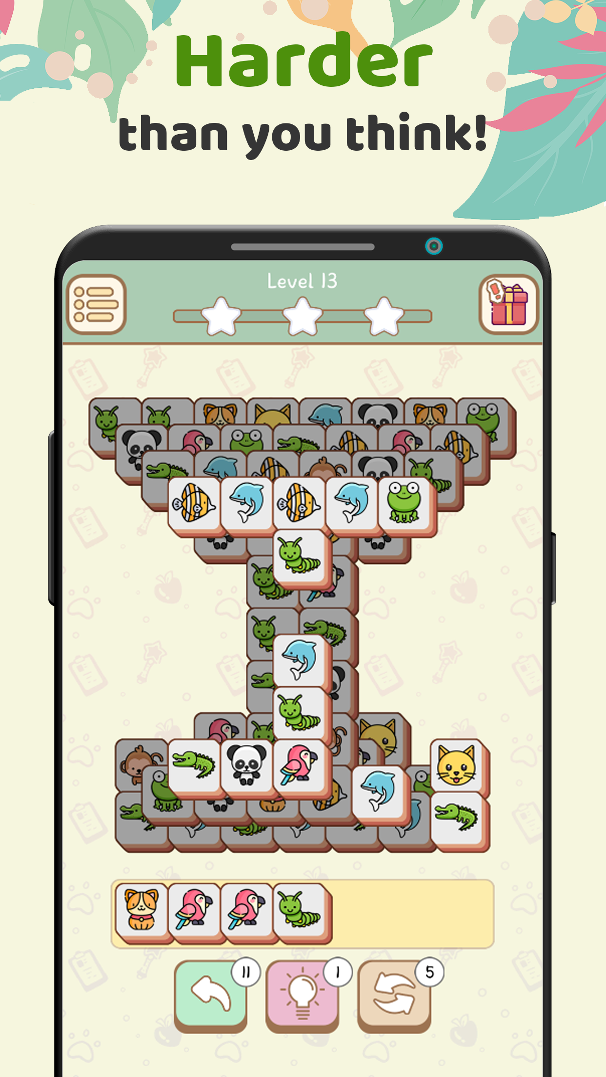 اسکرین شات 3 بازی 3 Tiles - Match Animal Puzzle