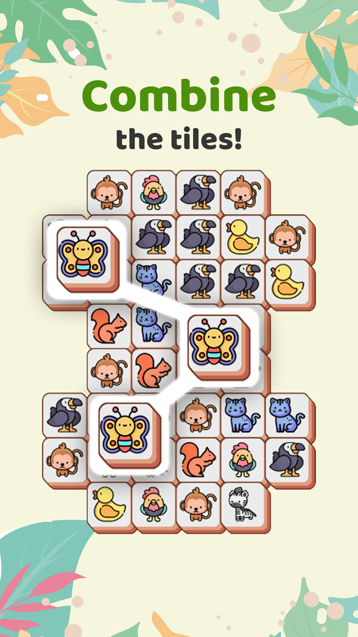اسکرین شات 1 بازی 3 Tiles - Match Animal Puzzle