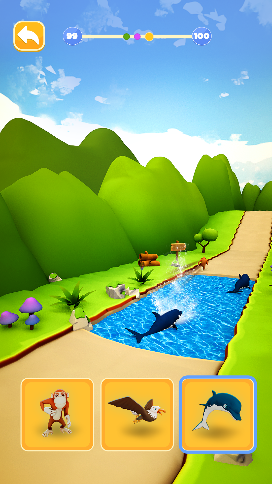 اسکرین شات 3 بازی Animal Shifting: Transform Run