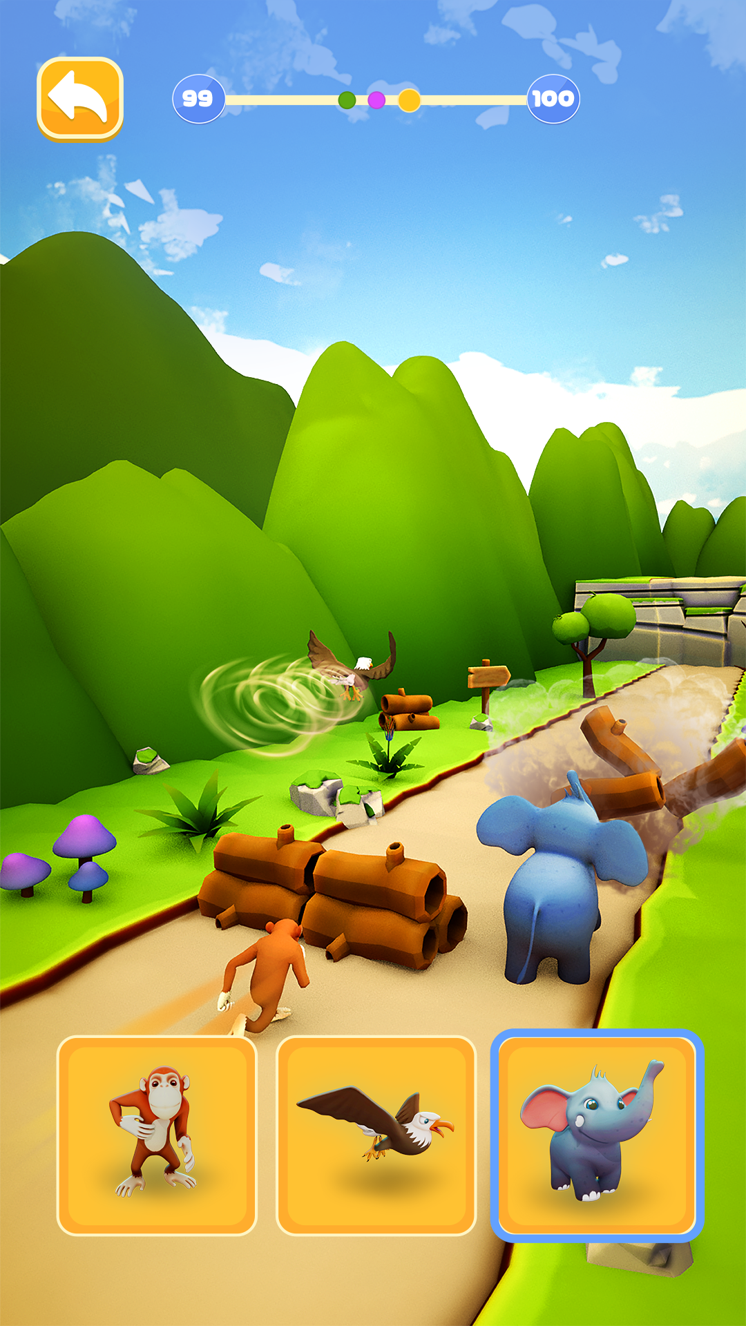 اسکرین شات 2 بازی Animal Shifting: Transform Run