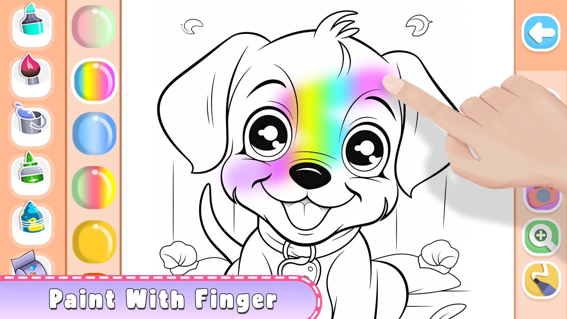 اسکرین شات 3 بازی Animals Coloring Book Glitter