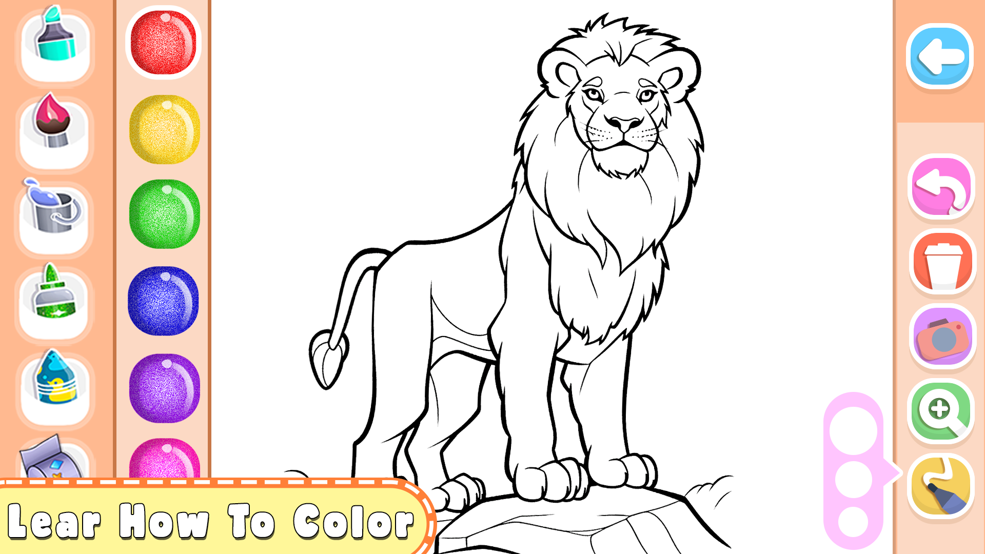 اسکرین شات 1 بازی Animals Coloring Book Glitter