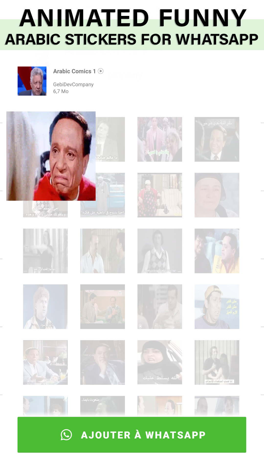 اسکرین شات 4 برنامه Animated funny Arabic stickers