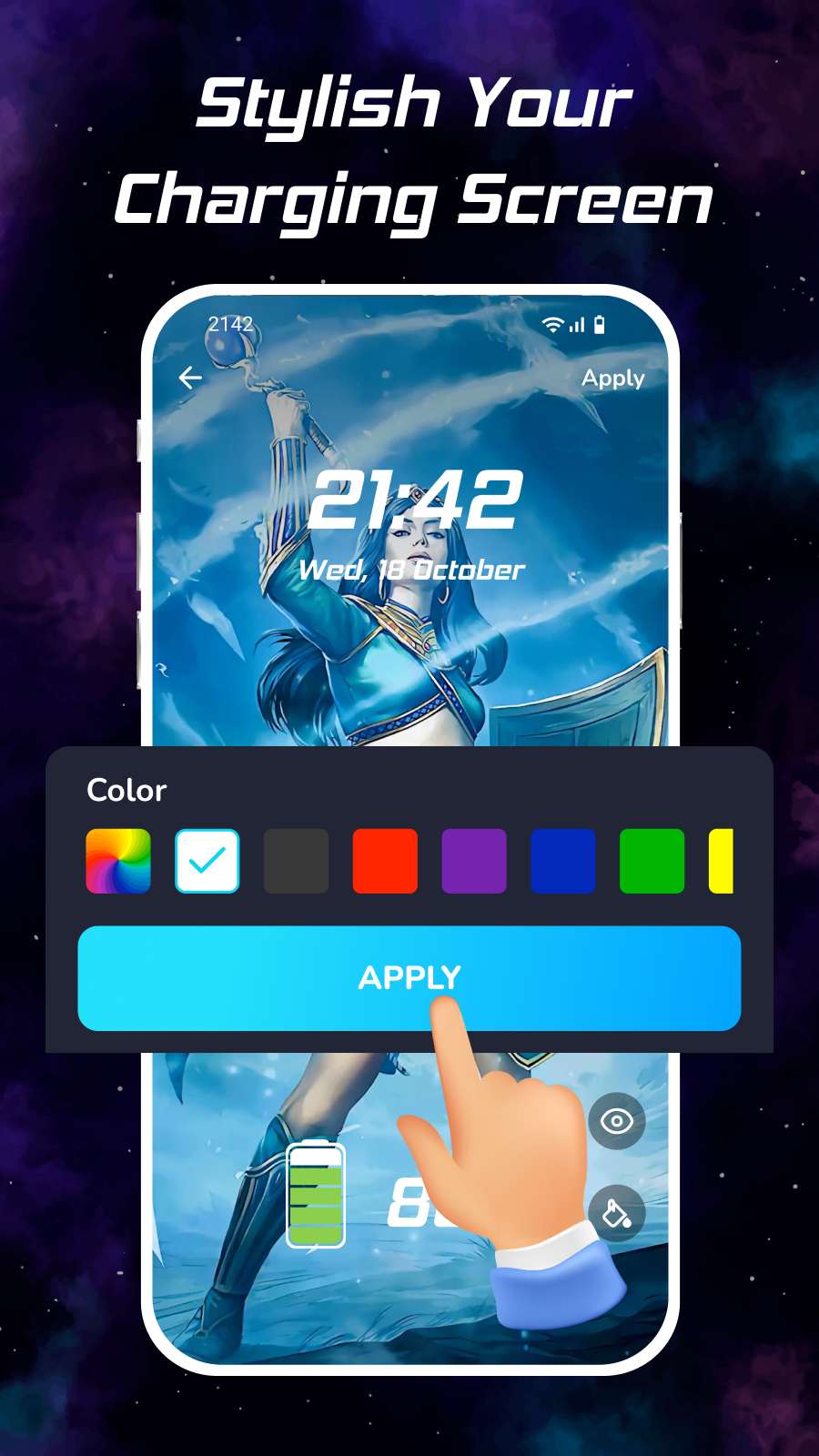 اسکرین شات 3 برنامه 3D Battery Charging Animation