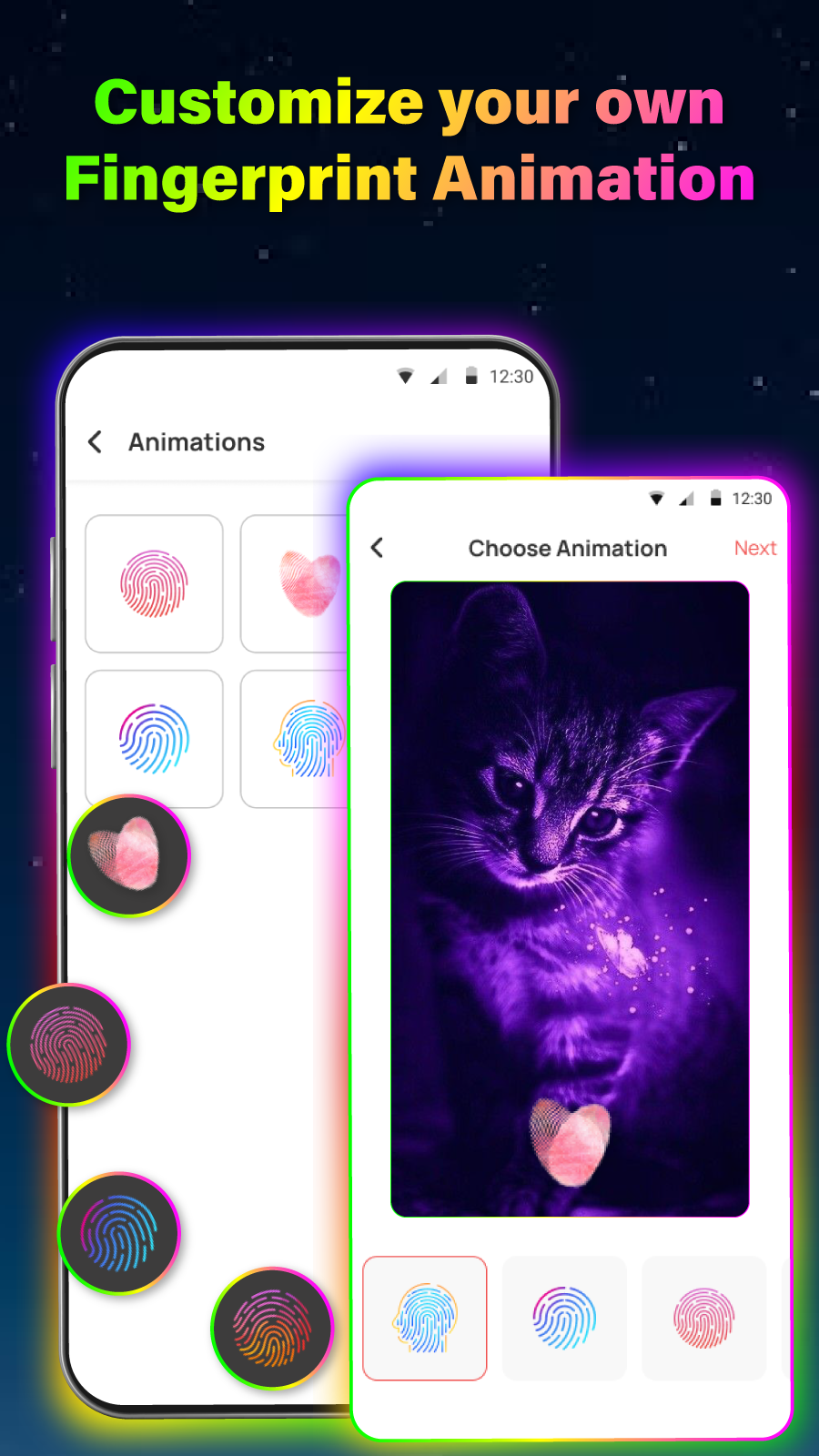 اسکرین شات 1 برنامه Fingerprint: Live Animation
