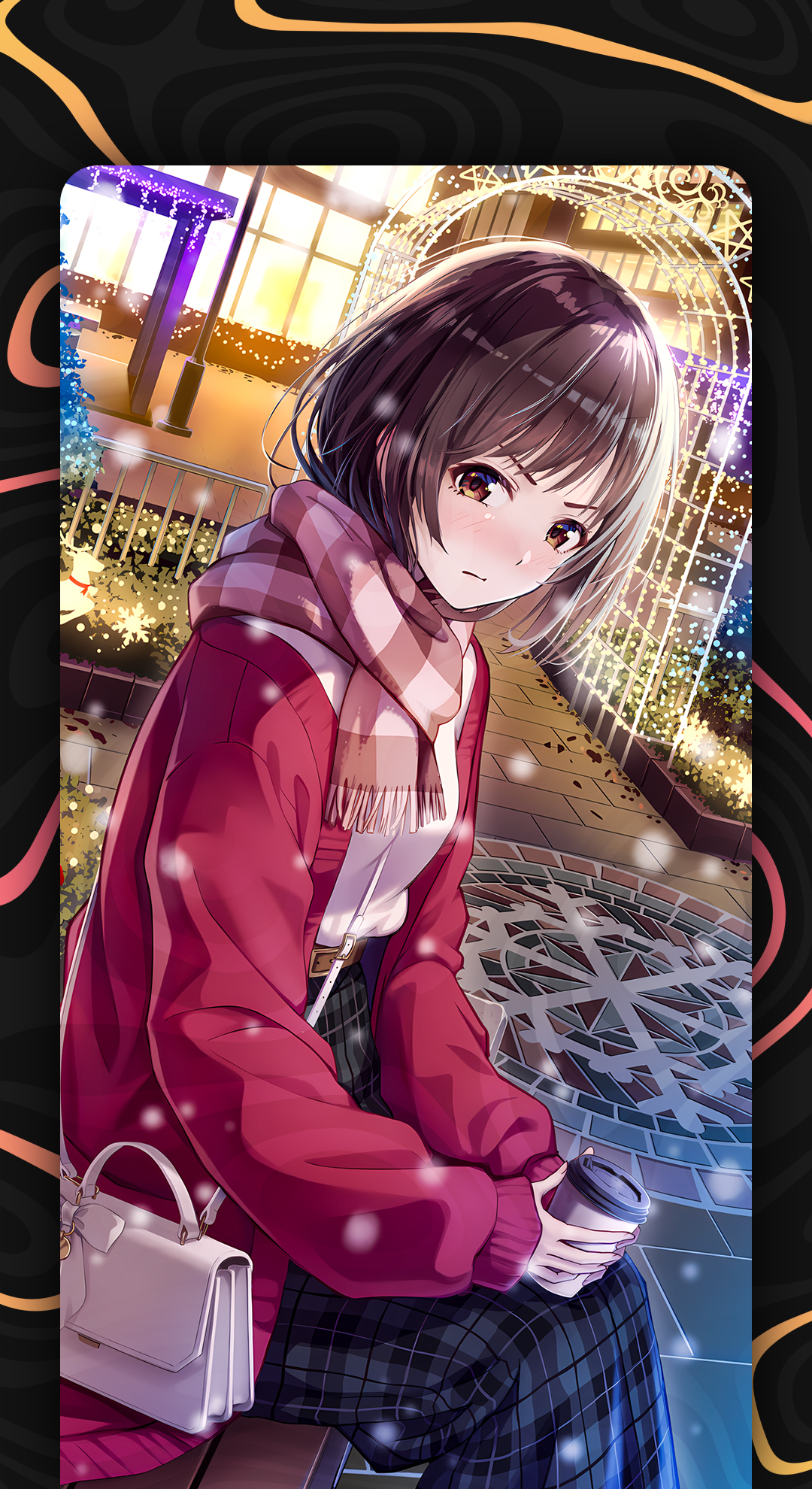 اسکرین شات 2 برنامه Anime Christmas Wallpaper