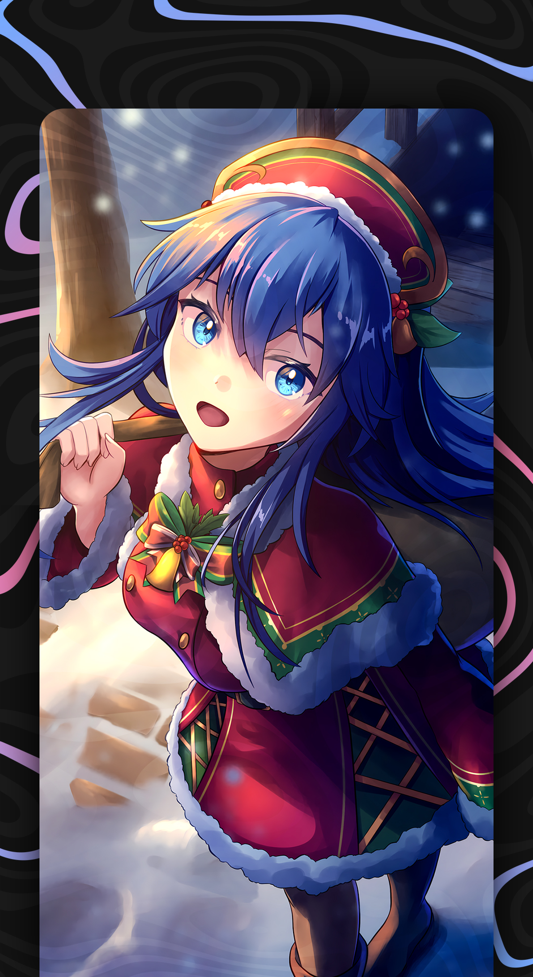 اسکرین شات 8 برنامه Anime Christmas Wallpaper