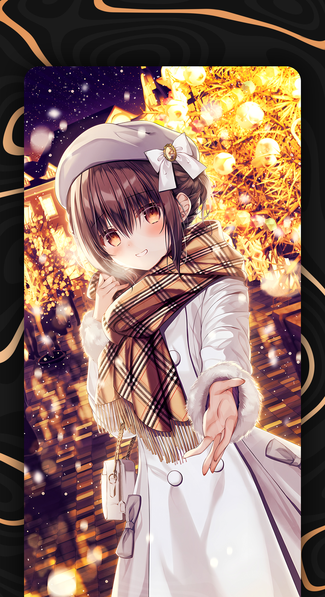 اسکرین شات 4 برنامه Anime Christmas Wallpaper