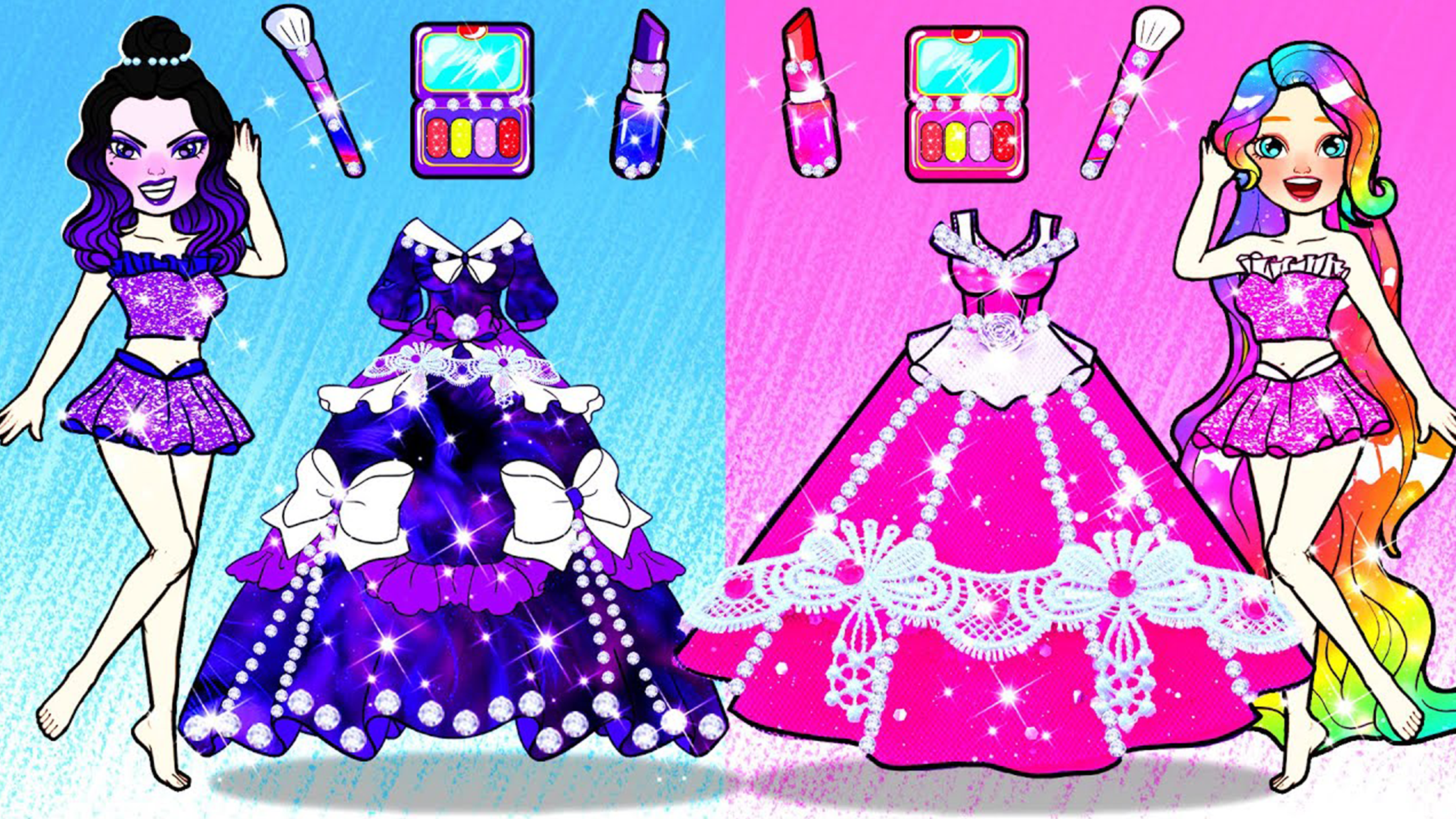 اسکرین شات 4 بازی Chibi Dolls - Anime Dress Up