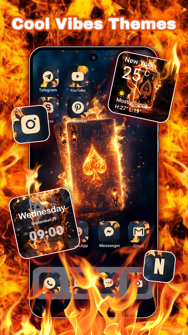 اسکرین شات 4 برنامه iThemes - Easy Widgets, Icons