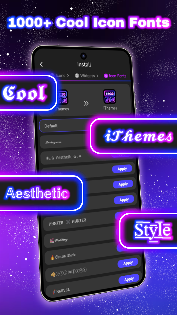 اسکرین شات 7 برنامه iThemes - Easy Widgets, Icons