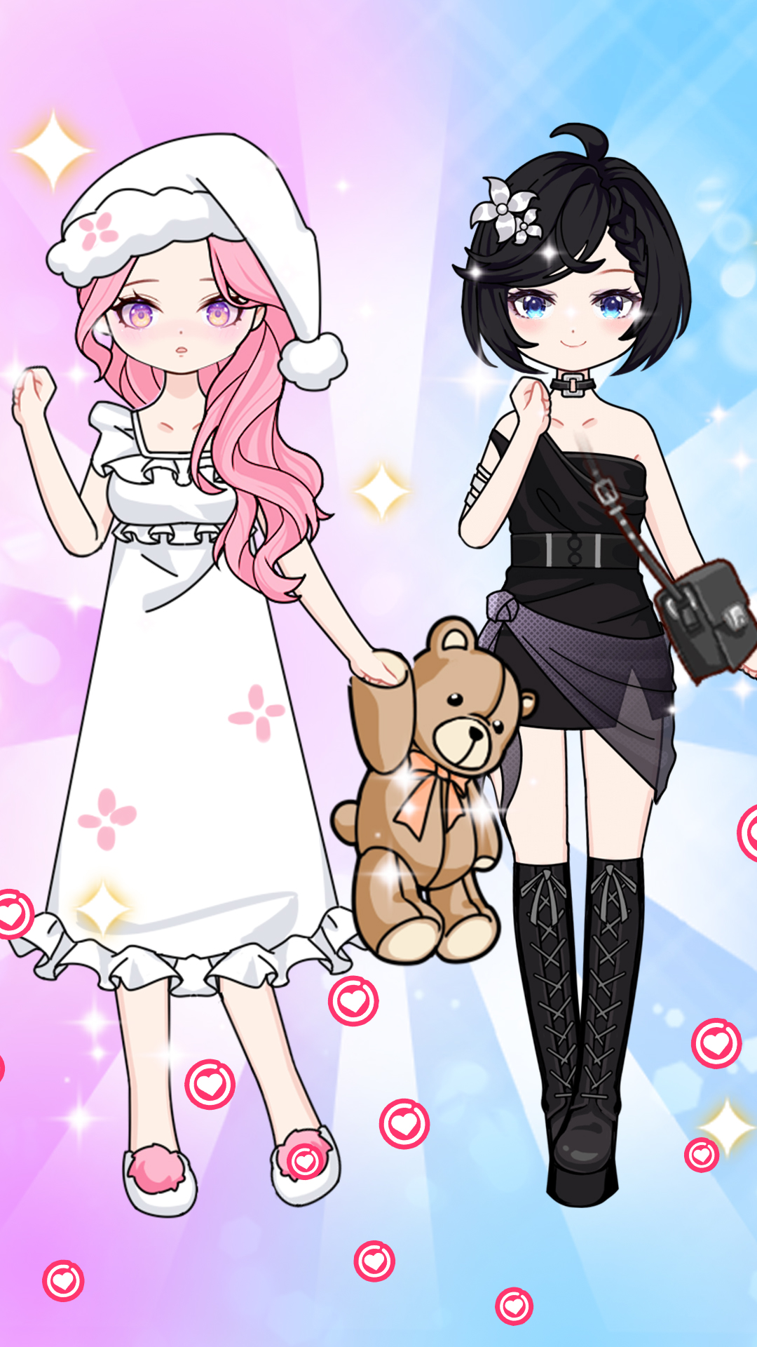 اسکرین شات 5 بازی Anime Paper Doll DIY: Dress Up