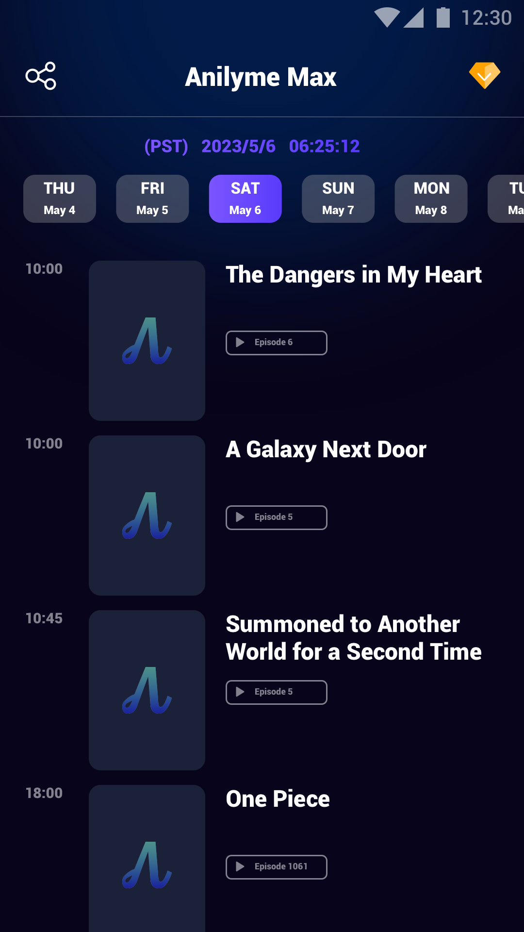 اسکرین شات 1 بازی Anime TV - Anime Watching app