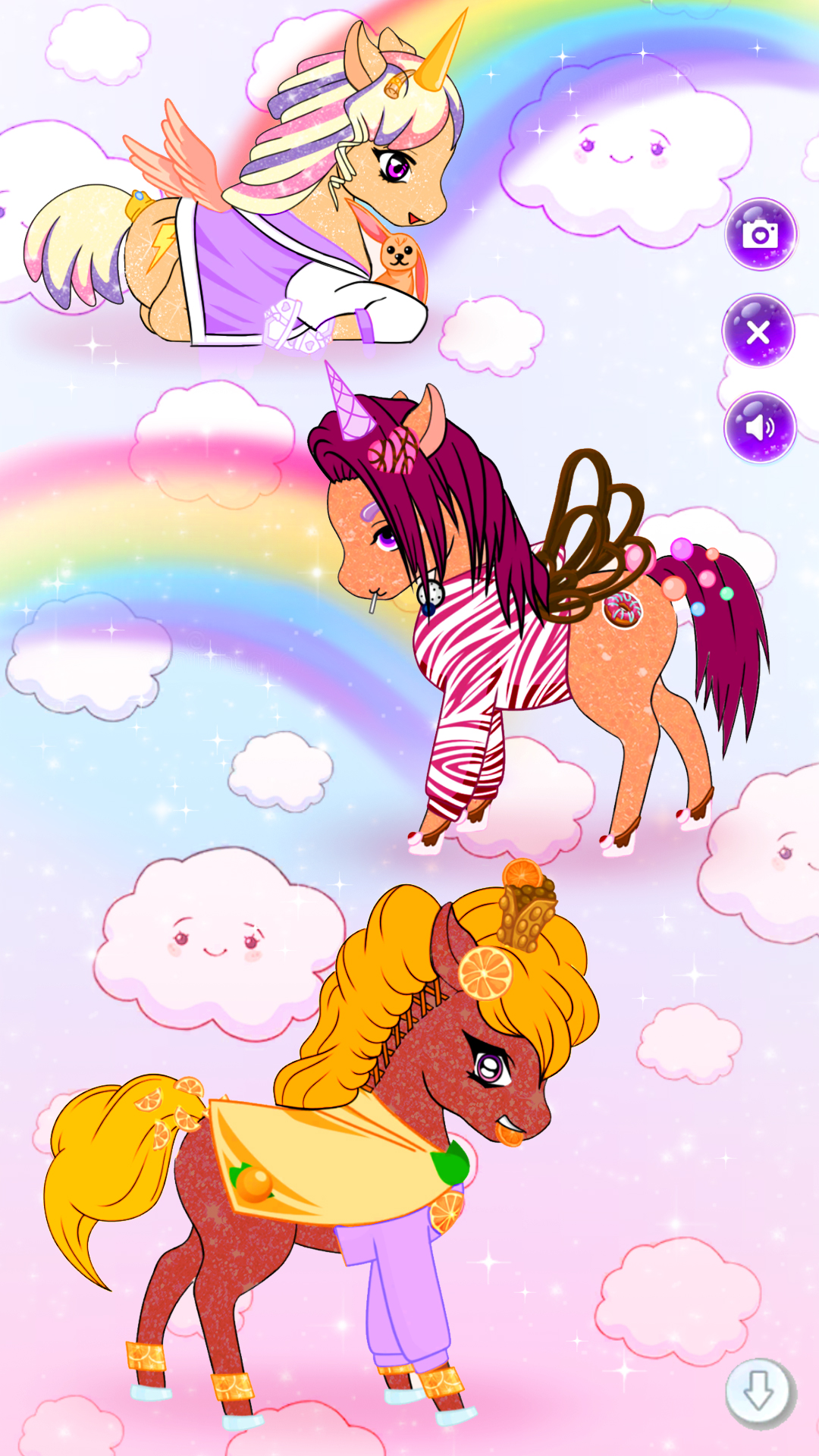 اسکرین شات 2 بازی Chibi Unicorn Games for Girls