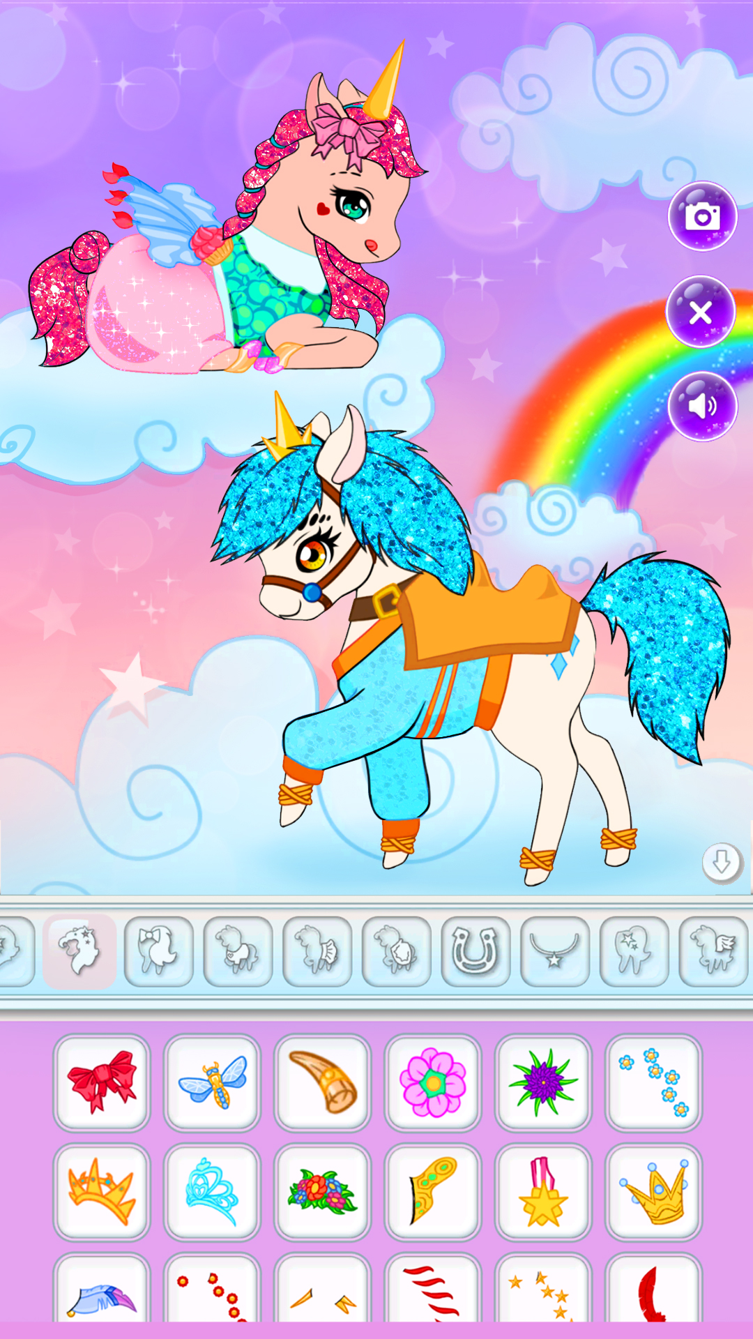 اسکرین شات 3 بازی Chibi Unicorn Games for Girls