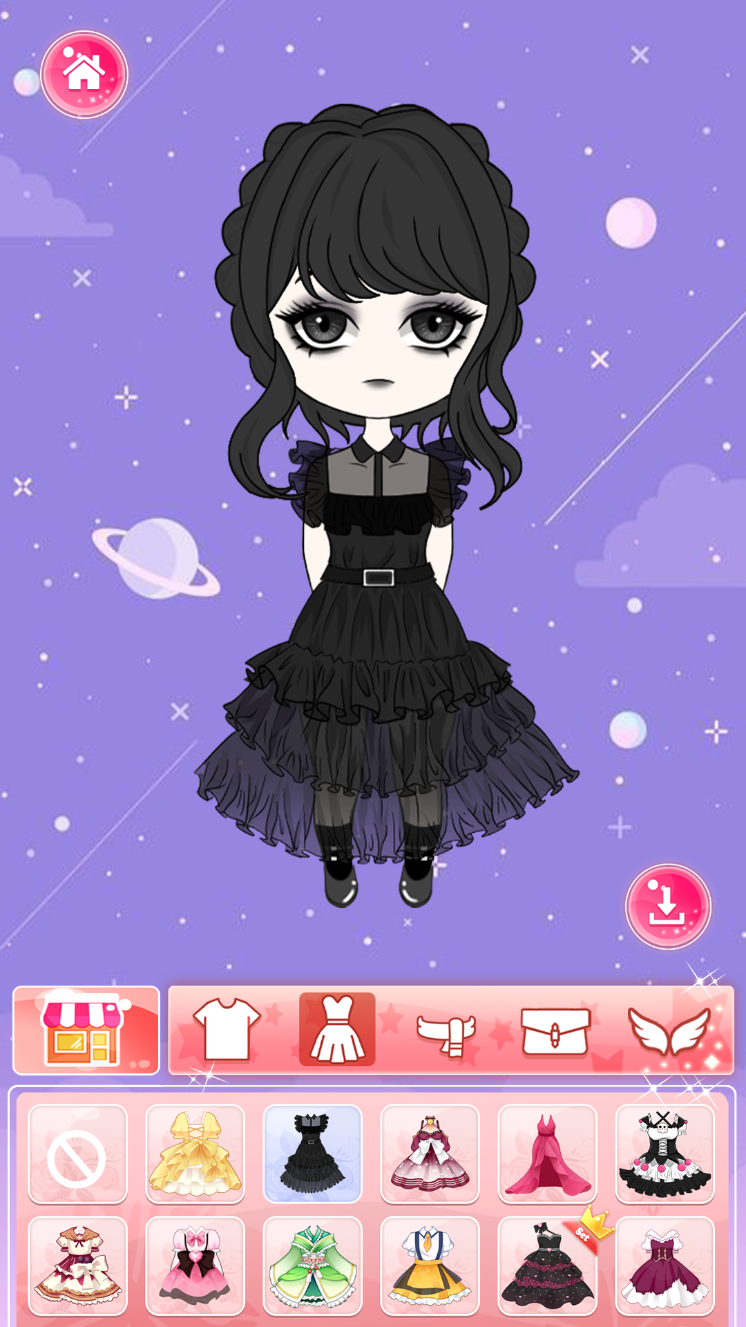اسکرین شات 2 بازی Chibi Doll: Dress up girl game
