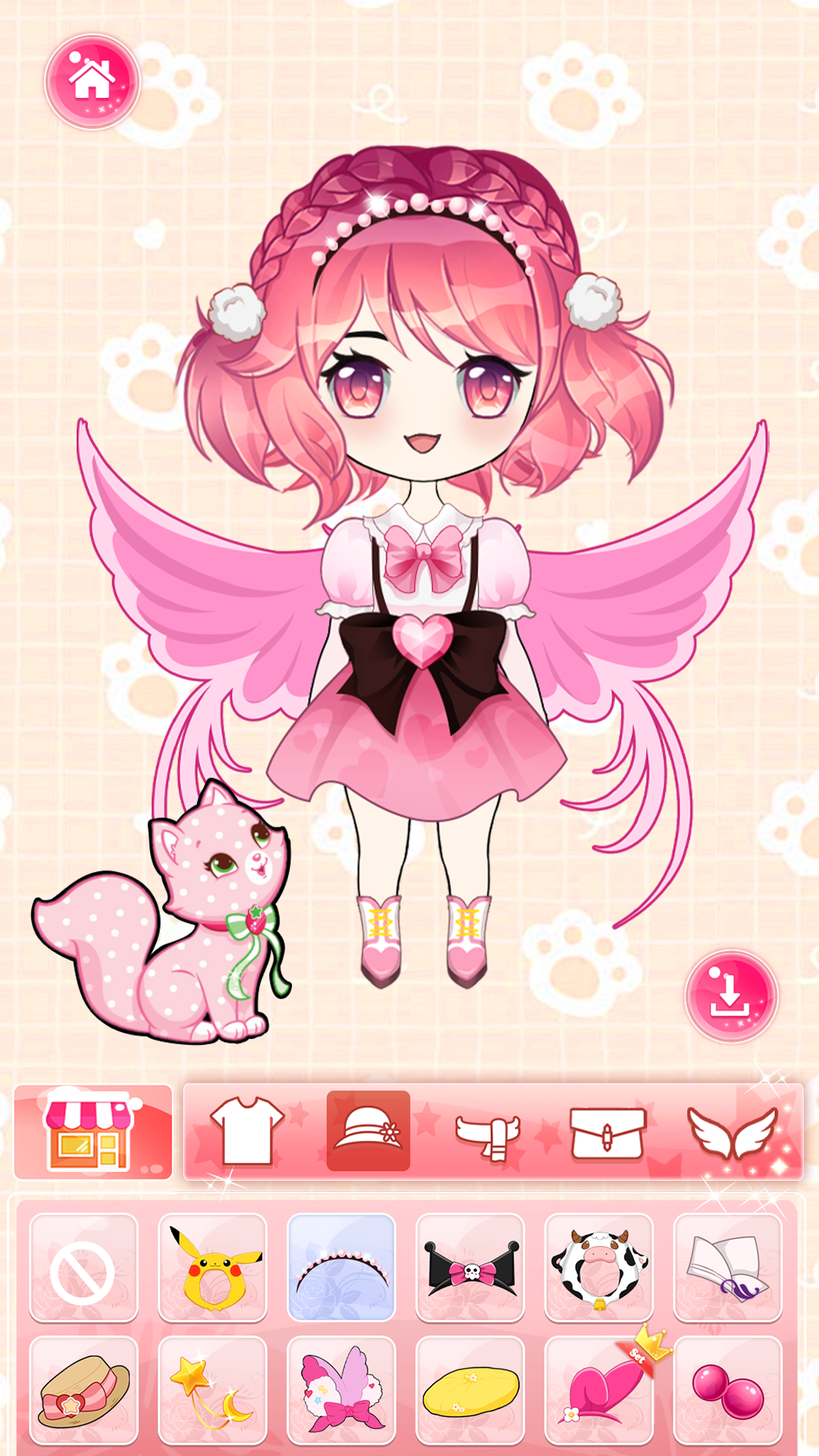 اسکرین شات 4 بازی Chibi Doll: Dress up girl game