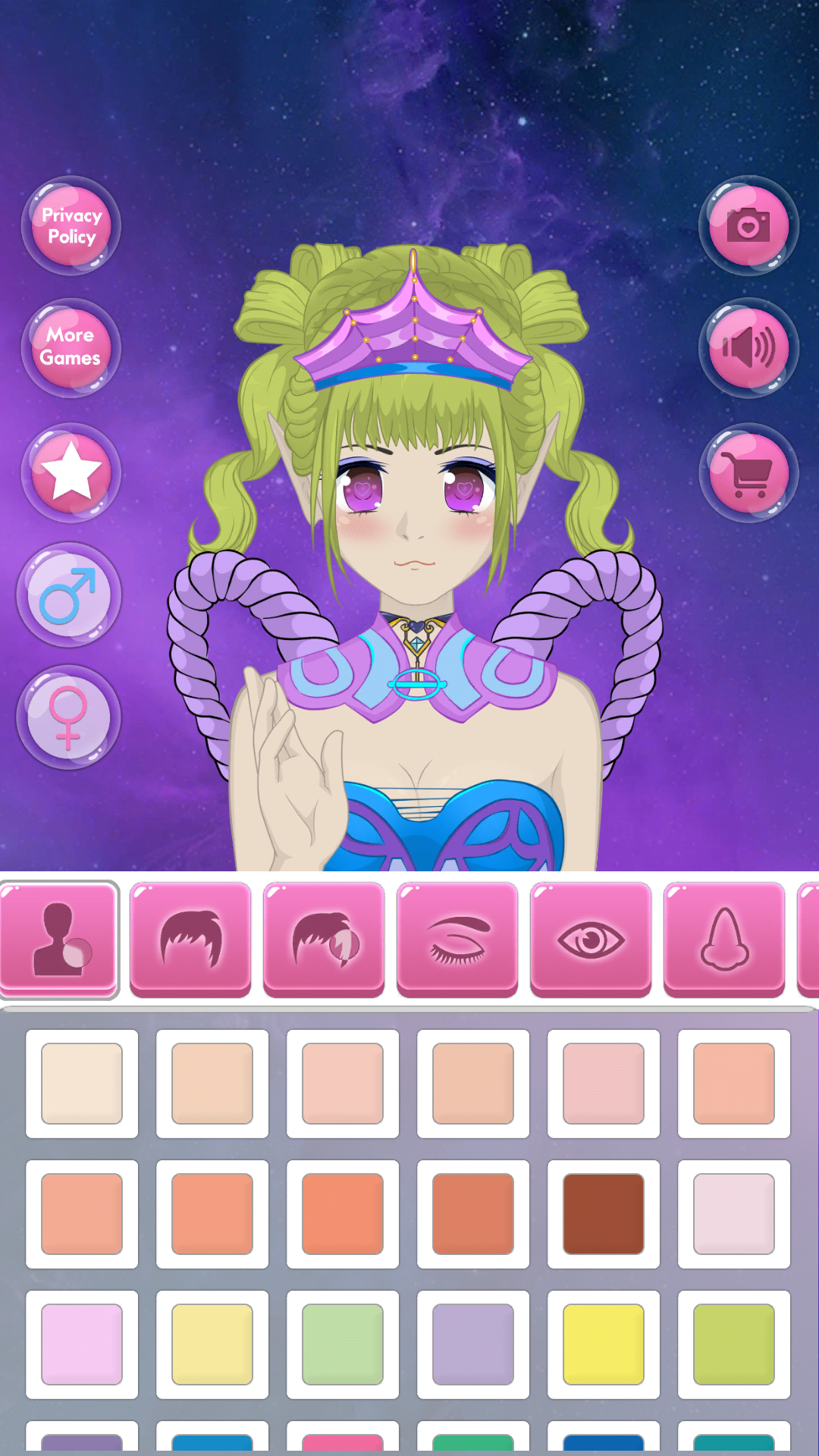 اسکرین شات 7 بازی Anime Avatar - Face Maker