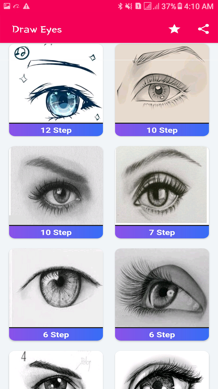 اسکرین شات 2 برنامه Drawing Eyes