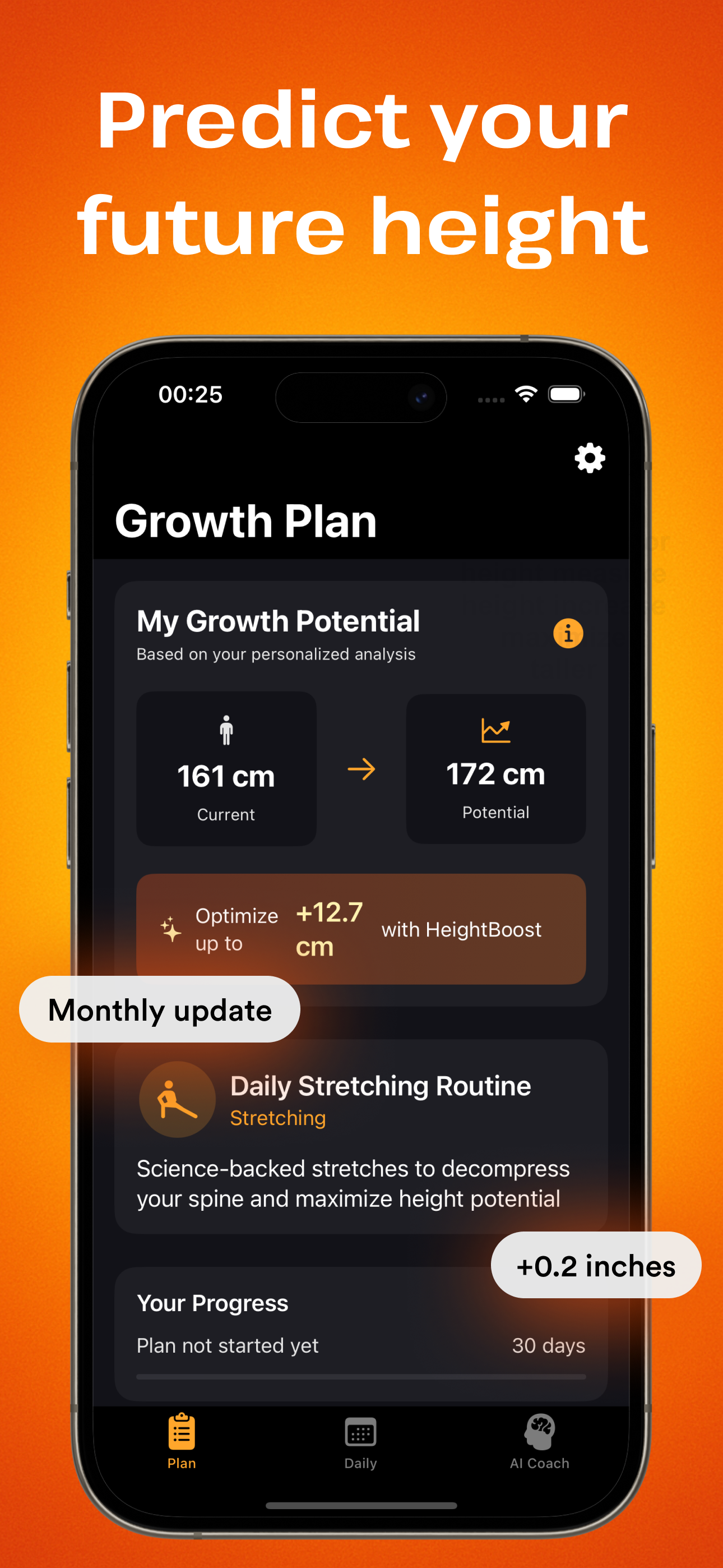 اسکرین شات 1 برنامه HeightBoost - Become Taller