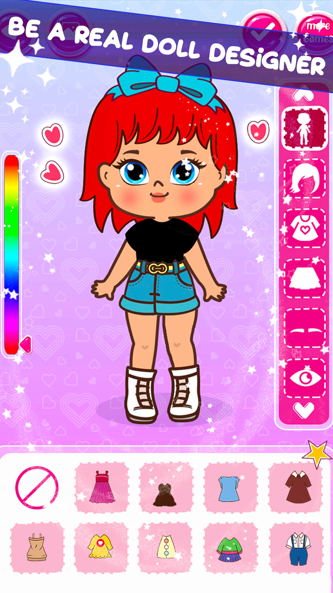 اسکرین شات 2 برنامه DIY Paper Doll Dressup Girls