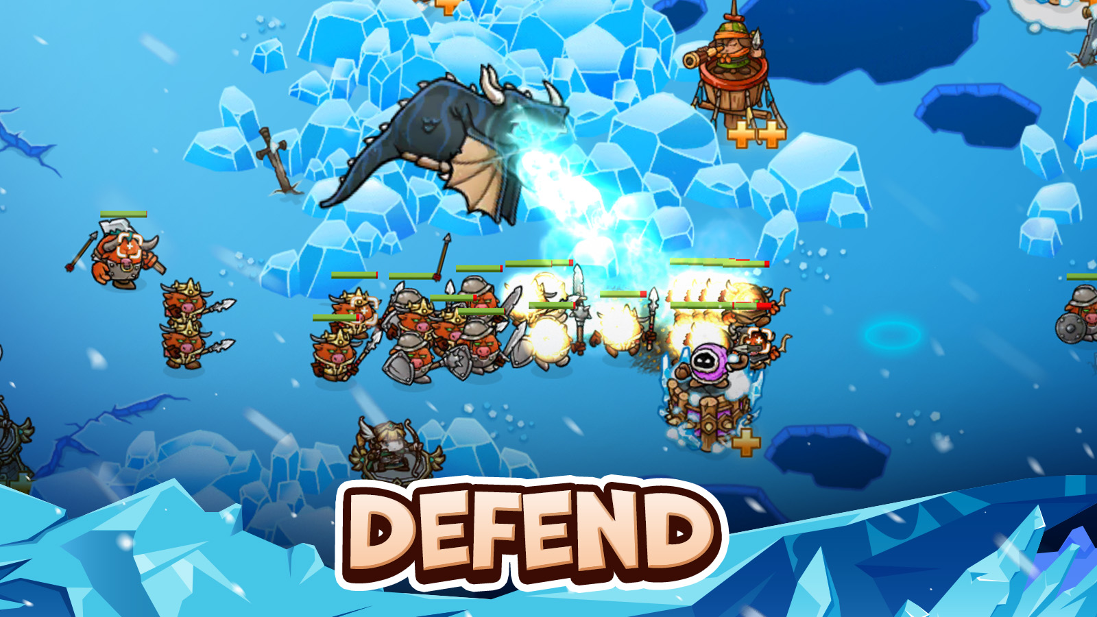 اسکرین شات 1 بازی Crazy Defense Heroes - TD Game