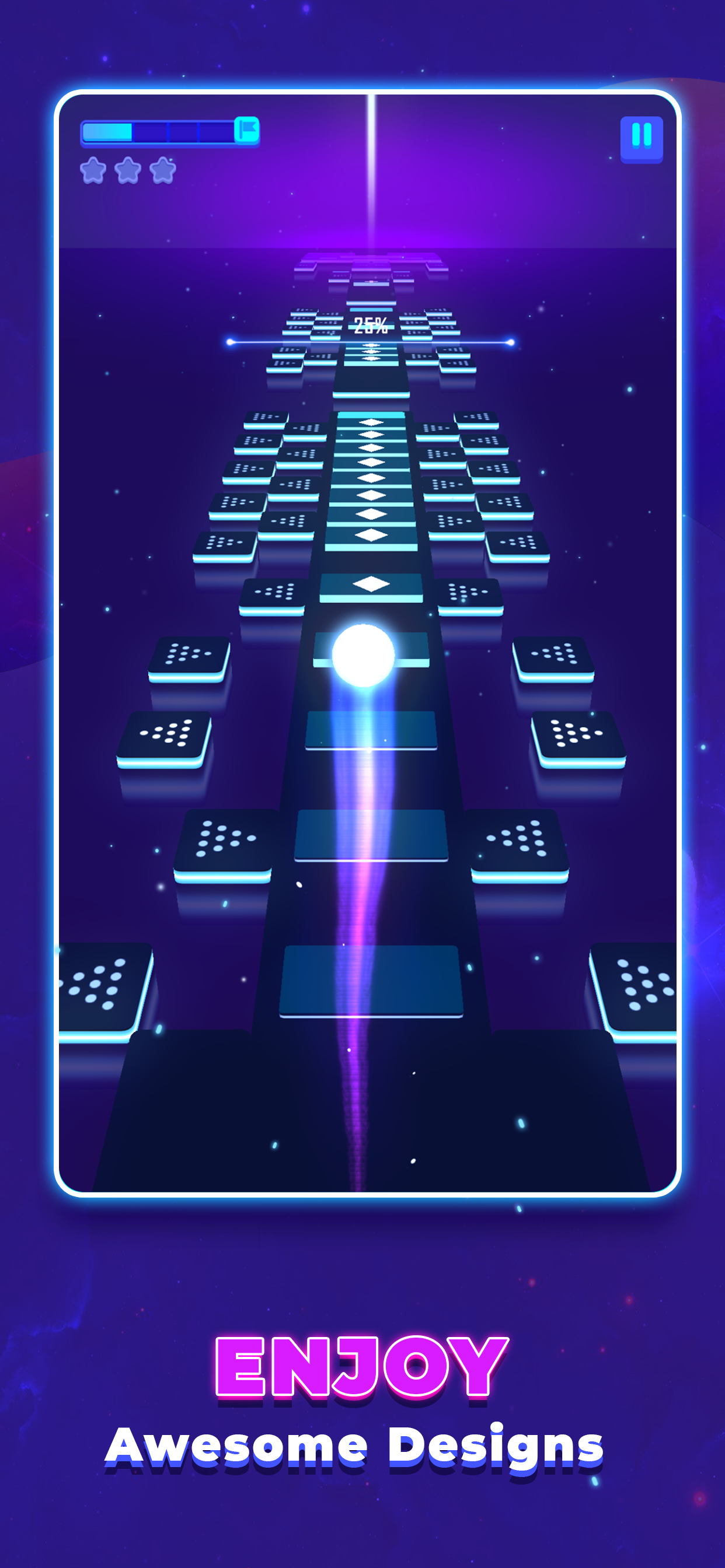 اسکرین شات 4 بازی Jump Ball: Tiles and Beats