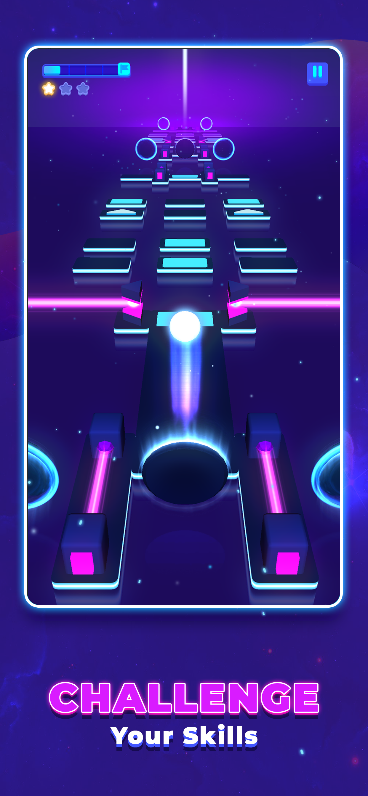 اسکرین شات 6 بازی Jump Ball: Tiles and Beats
