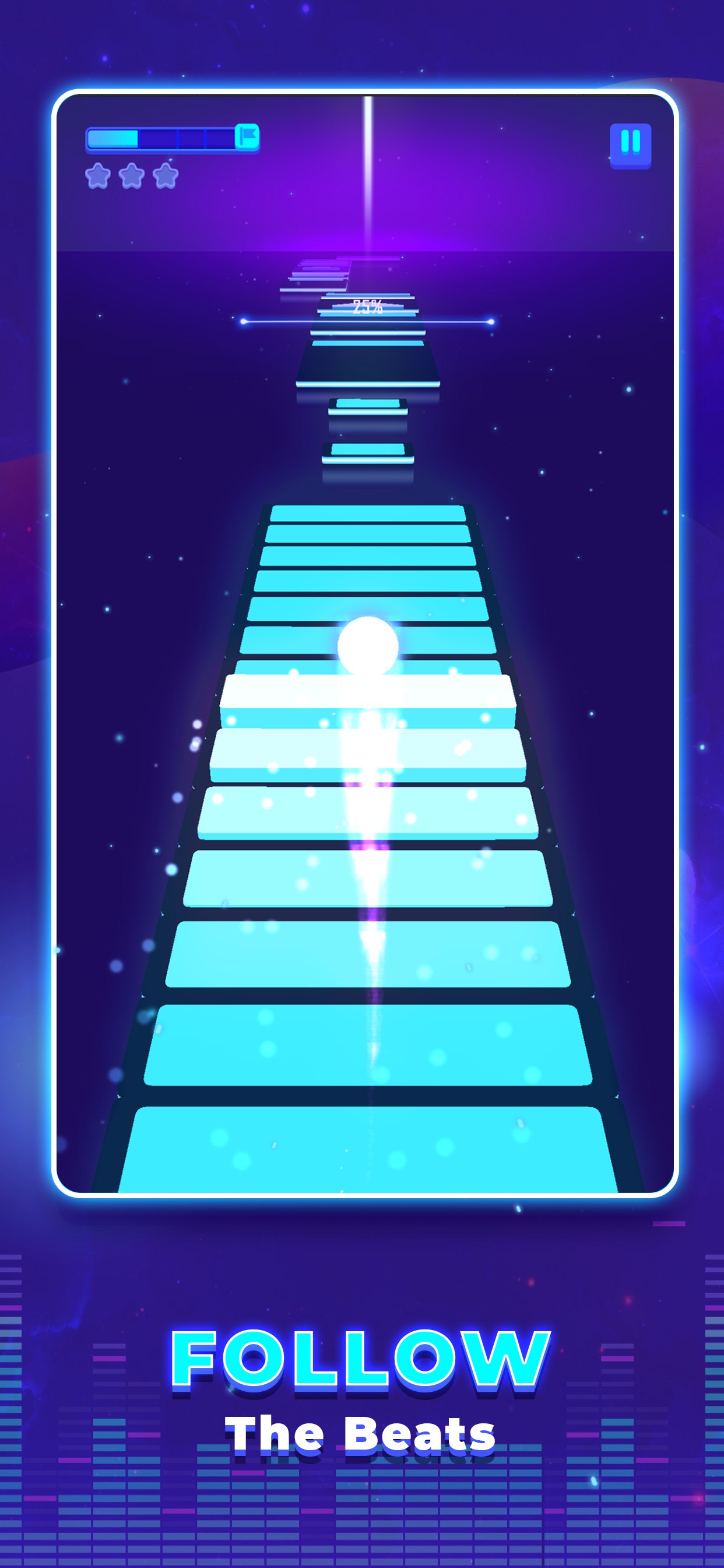 اسکرین شات 3 بازی Jump Ball: Tiles and Beats