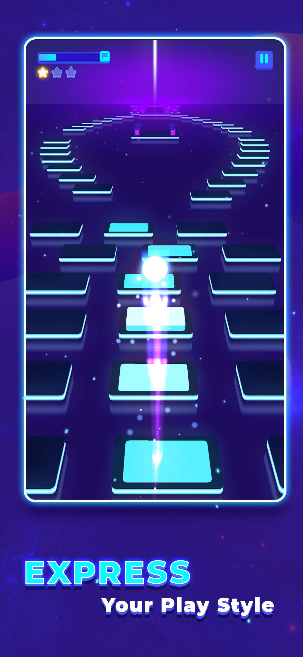 اسکرین شات 5 بازی Jump Ball: Tiles and Beats