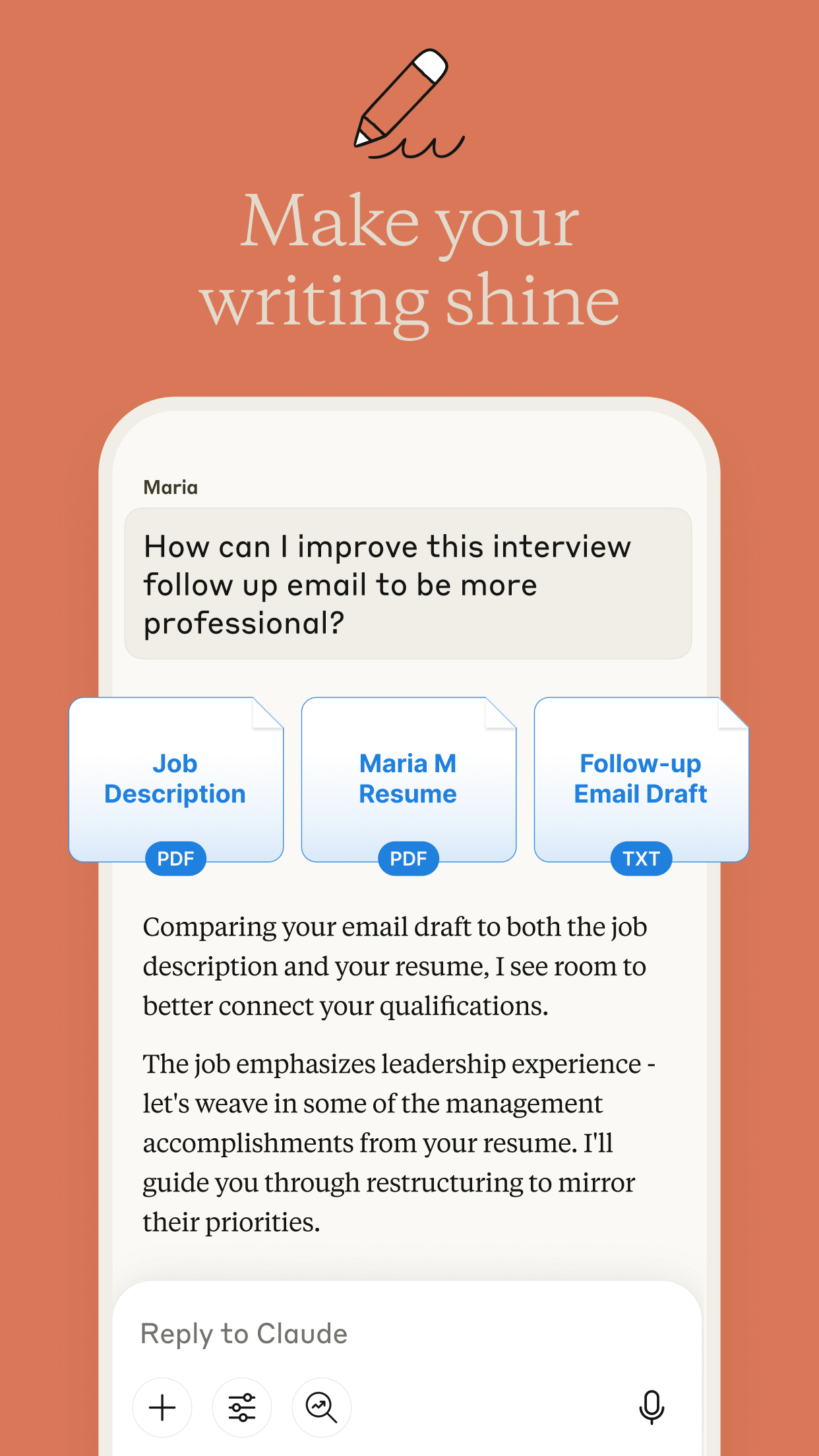 اسکرین شات 3 برنامه Claude by Anthropic