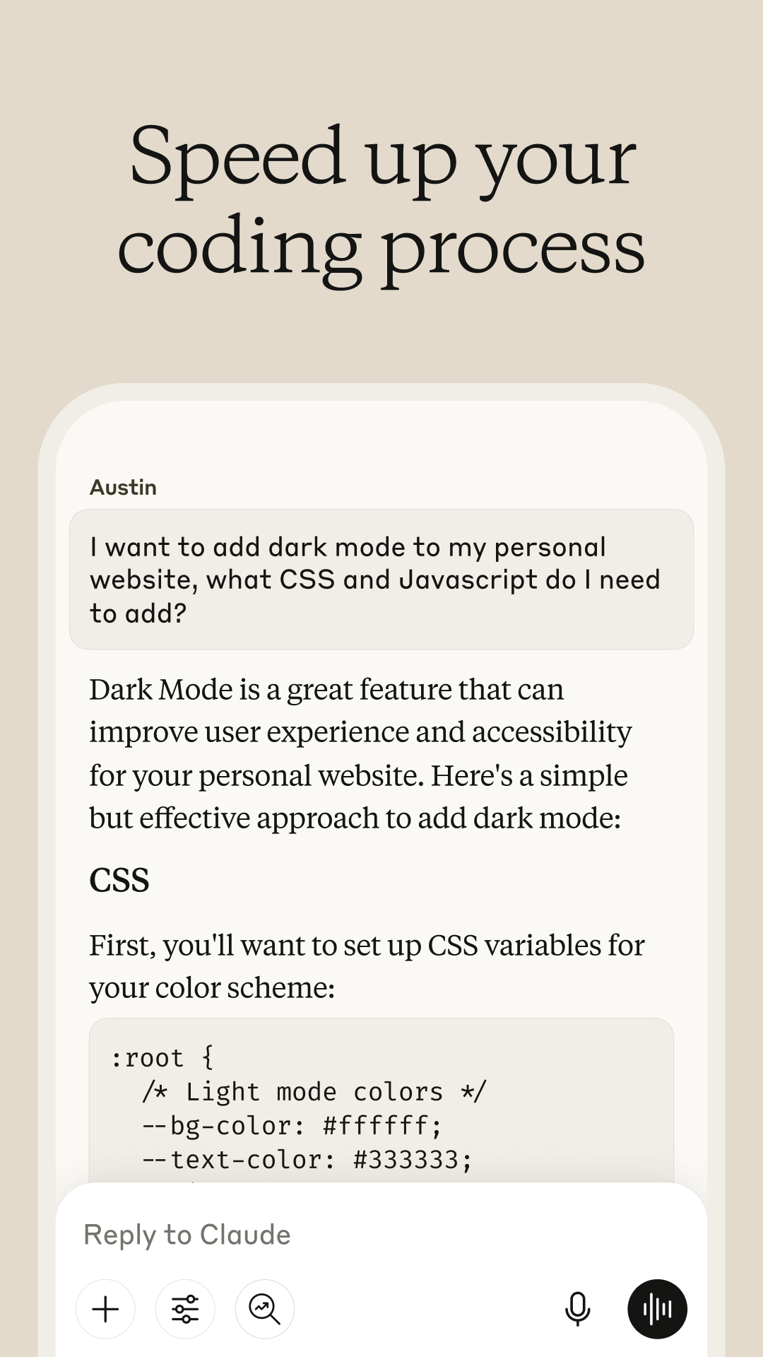 اسکرین شات 4 برنامه Claude by Anthropic