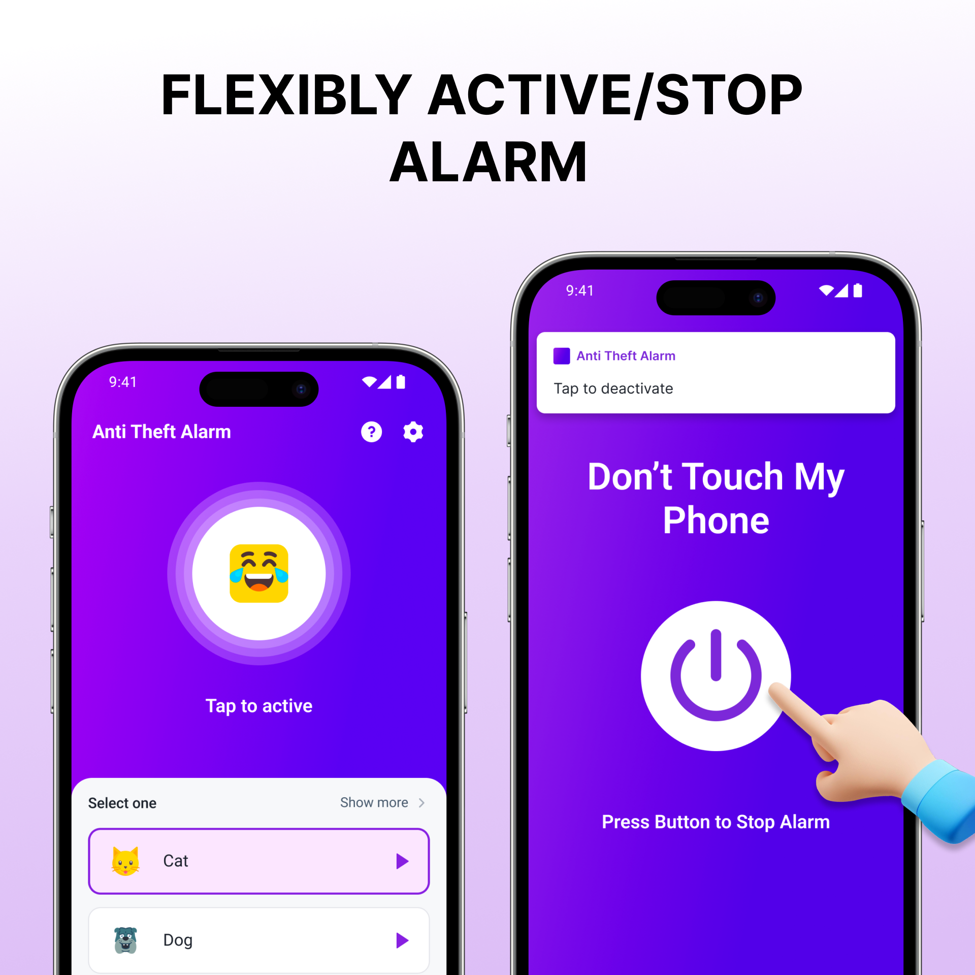 اسکرین شات 6 برنامه Don't Touch Phone: Anti theft
