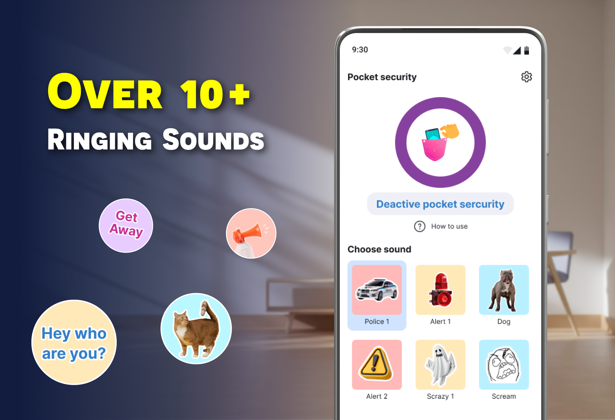 اسکرین شات 5 برنامه Anti Theft: Don't touch phone