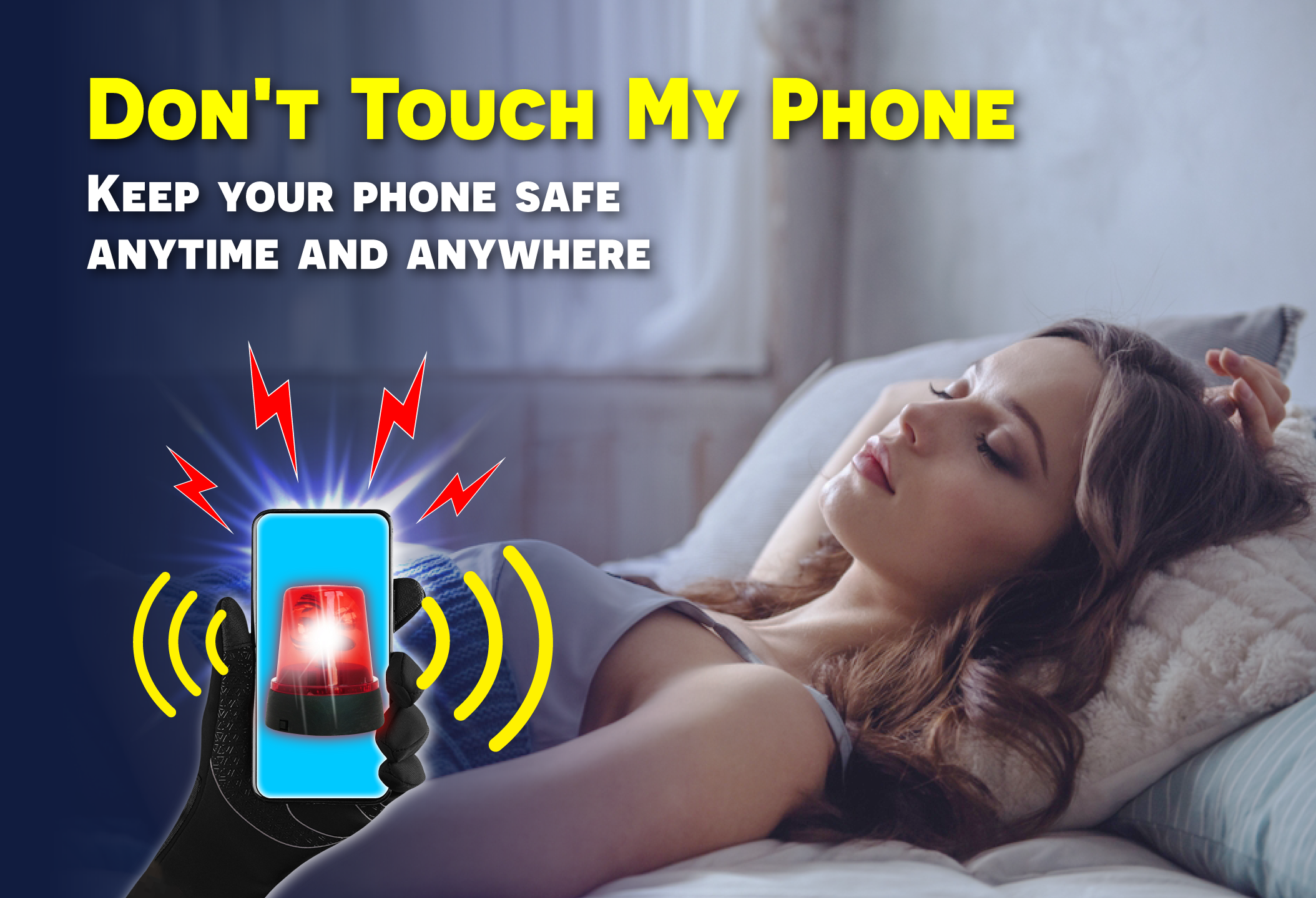 اسکرین شات 2 برنامه Anti Theft: Don't touch phone