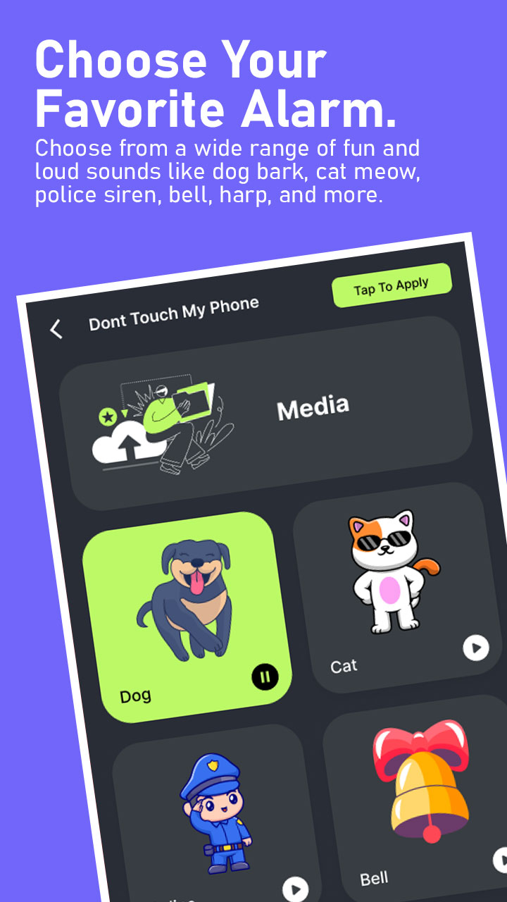 اسکرین شات 2 برنامه Anti-Theft Motion Phone Alarm