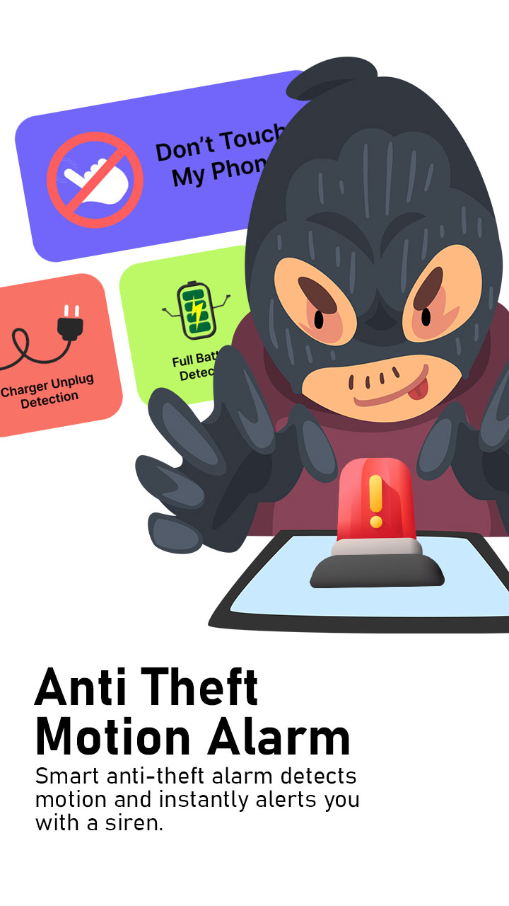 اسکرین شات 1 برنامه Anti-Theft Motion Phone Alarm