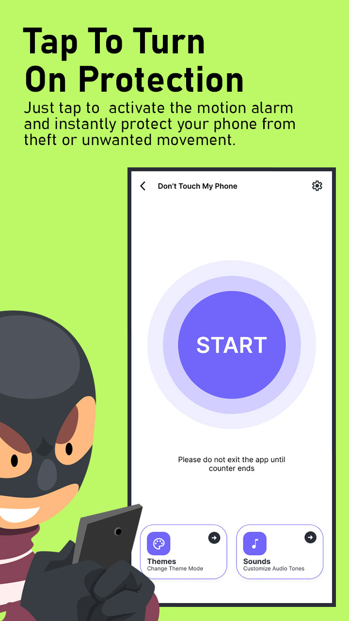 اسکرین شات 3 برنامه Anti-Theft Motion Phone Alarm