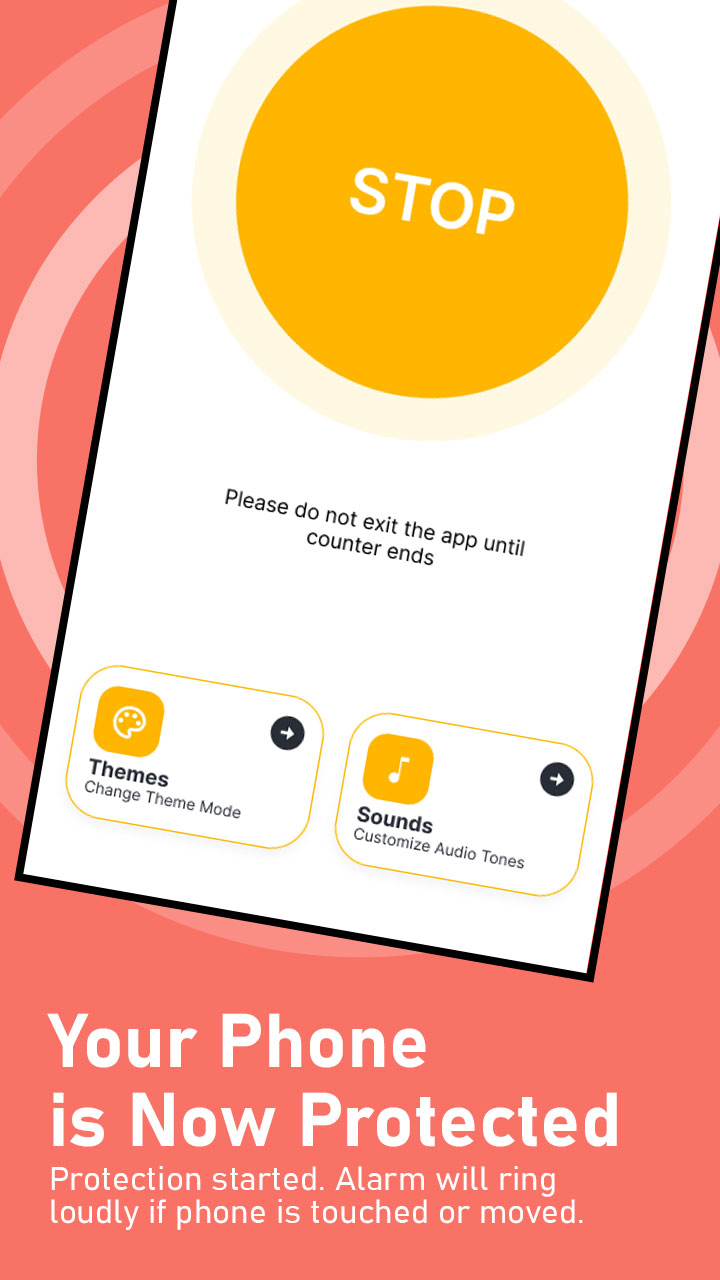 اسکرین شات 4 برنامه Anti-Theft Motion Phone Alarm
