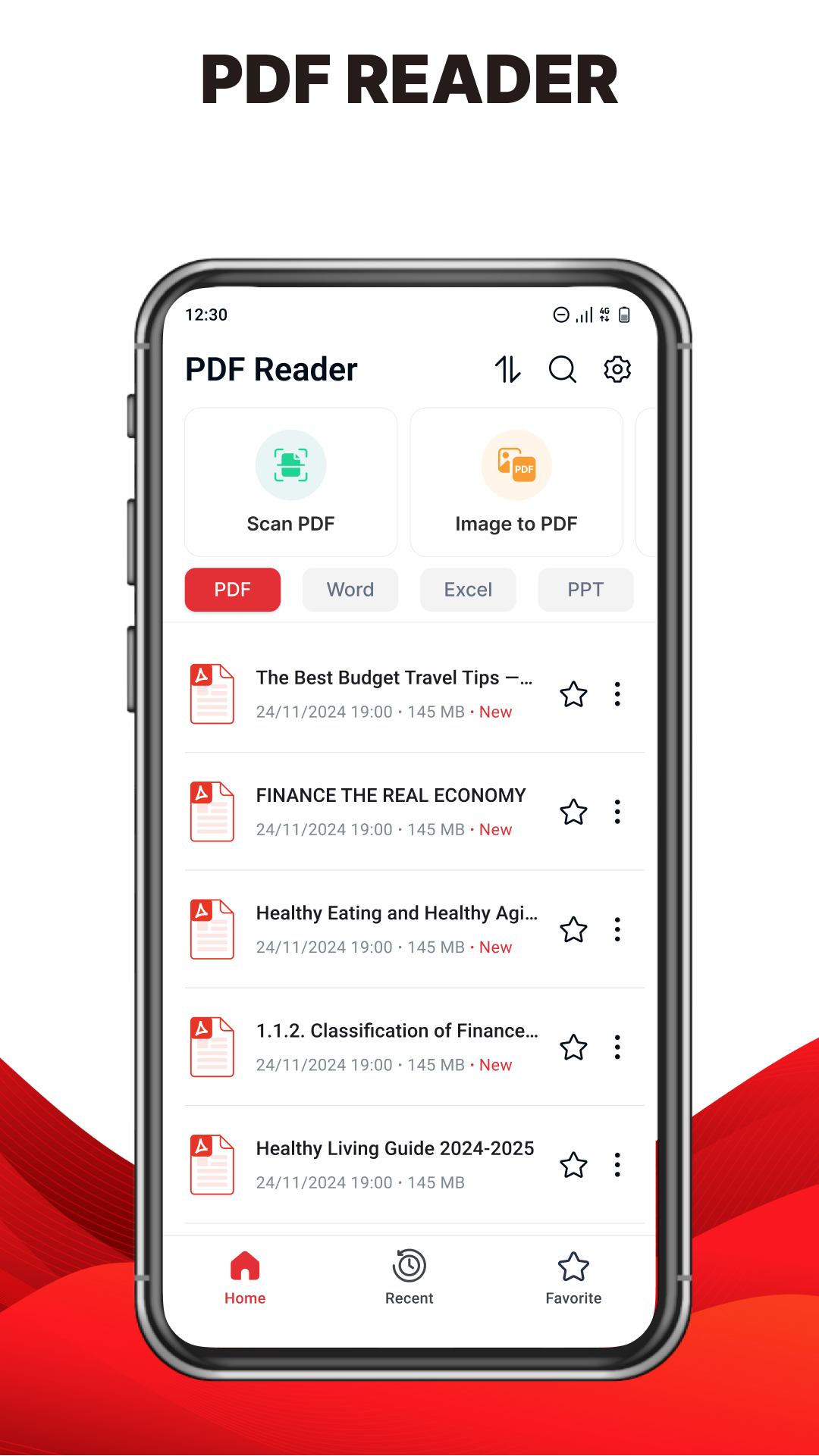 اسکرین شات 1 برنامه PDF Reader & PDF Viewer