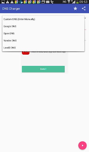 اسکرین شات برنامه DNS Changer No Root 3g 4g wifi 6
