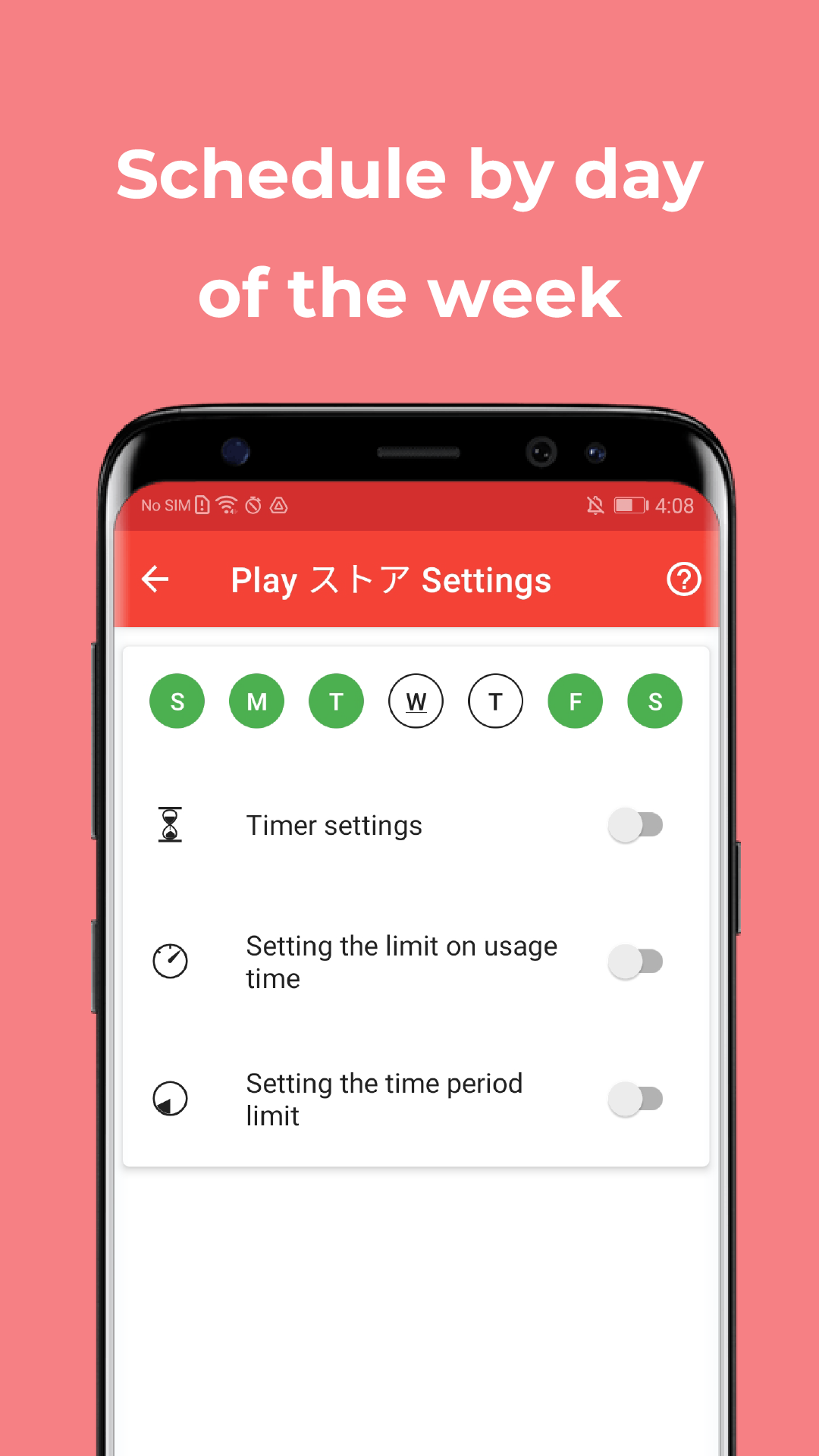 اسکرین شات 5 برنامه App Off Timer: Limit App Usage