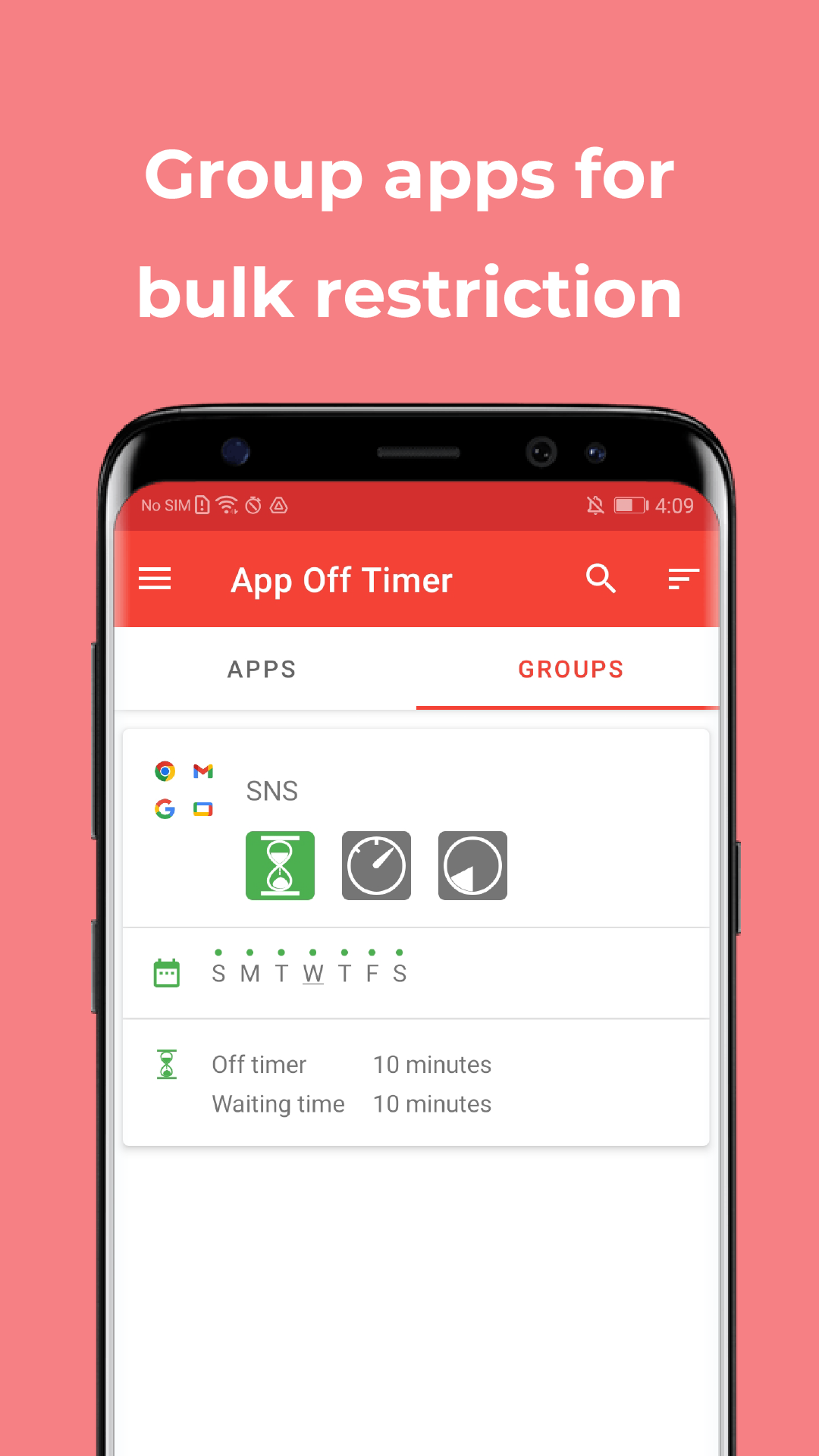 اسکرین شات 7 برنامه App Off Timer: Limit App Usage
