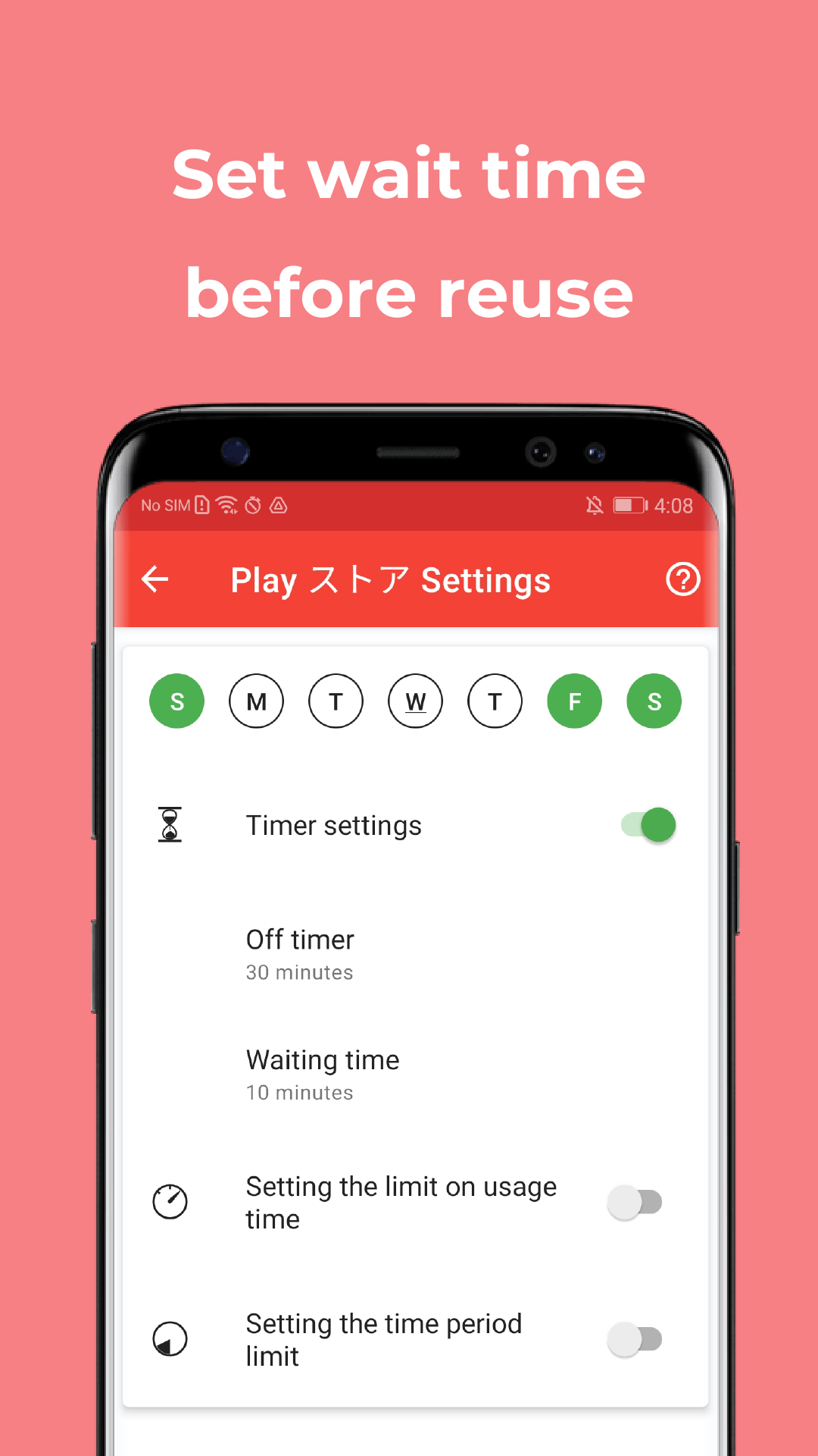 اسکرین شات 4 برنامه App Off Timer: Limit App Usage