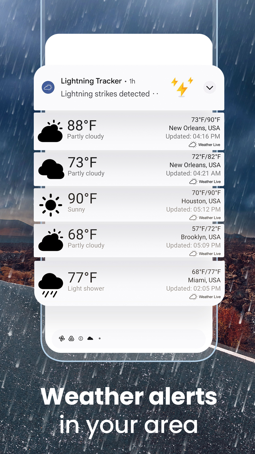 اسکرین شات 8 برنامه Weather Live°